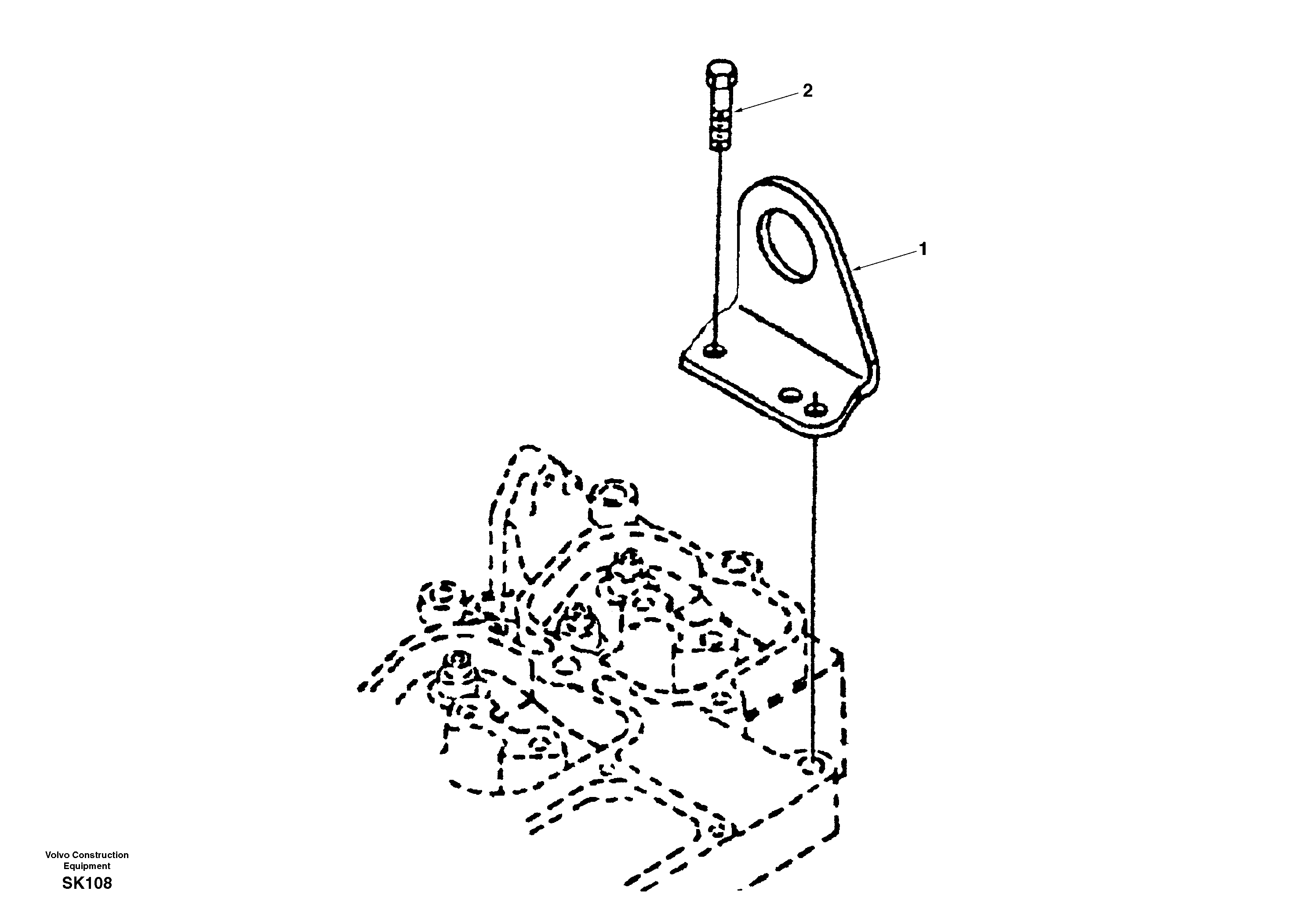 Схема запчастей Volvo EW170 - 9883 Lifting eye EW170 SER NO 3031-