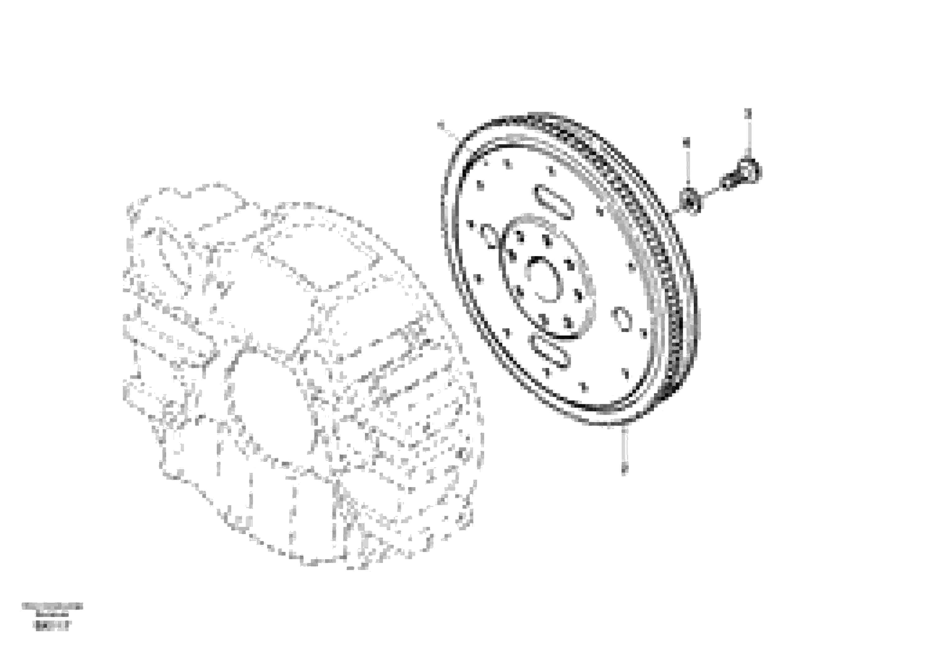 Схема запчастей Volvo EW170 - 8472 Маховик EW170 SER NO 3031-