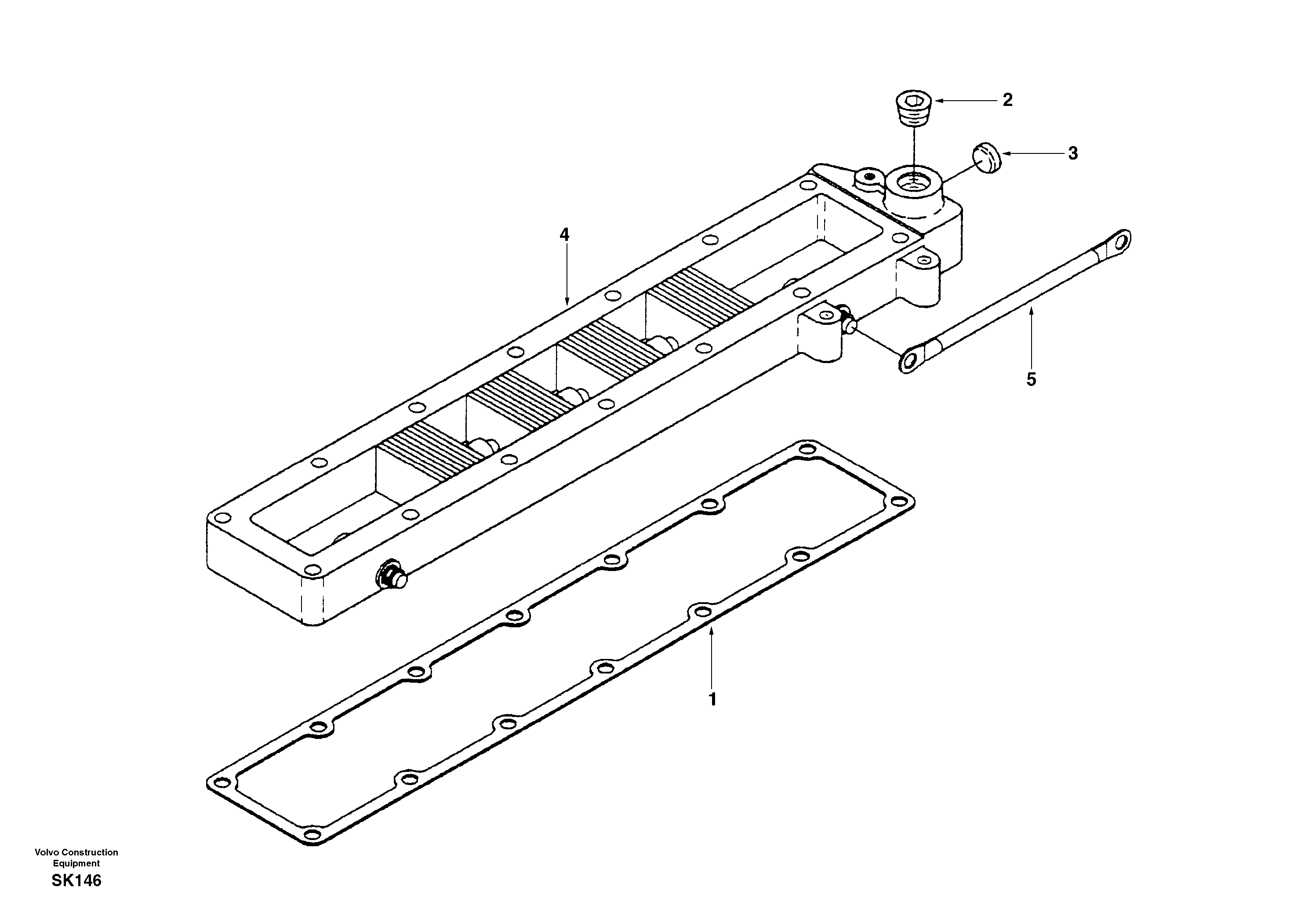 Схема запчастей Volvo EW170 - 12665 Inlet air heater EW170 SER NO 3031-