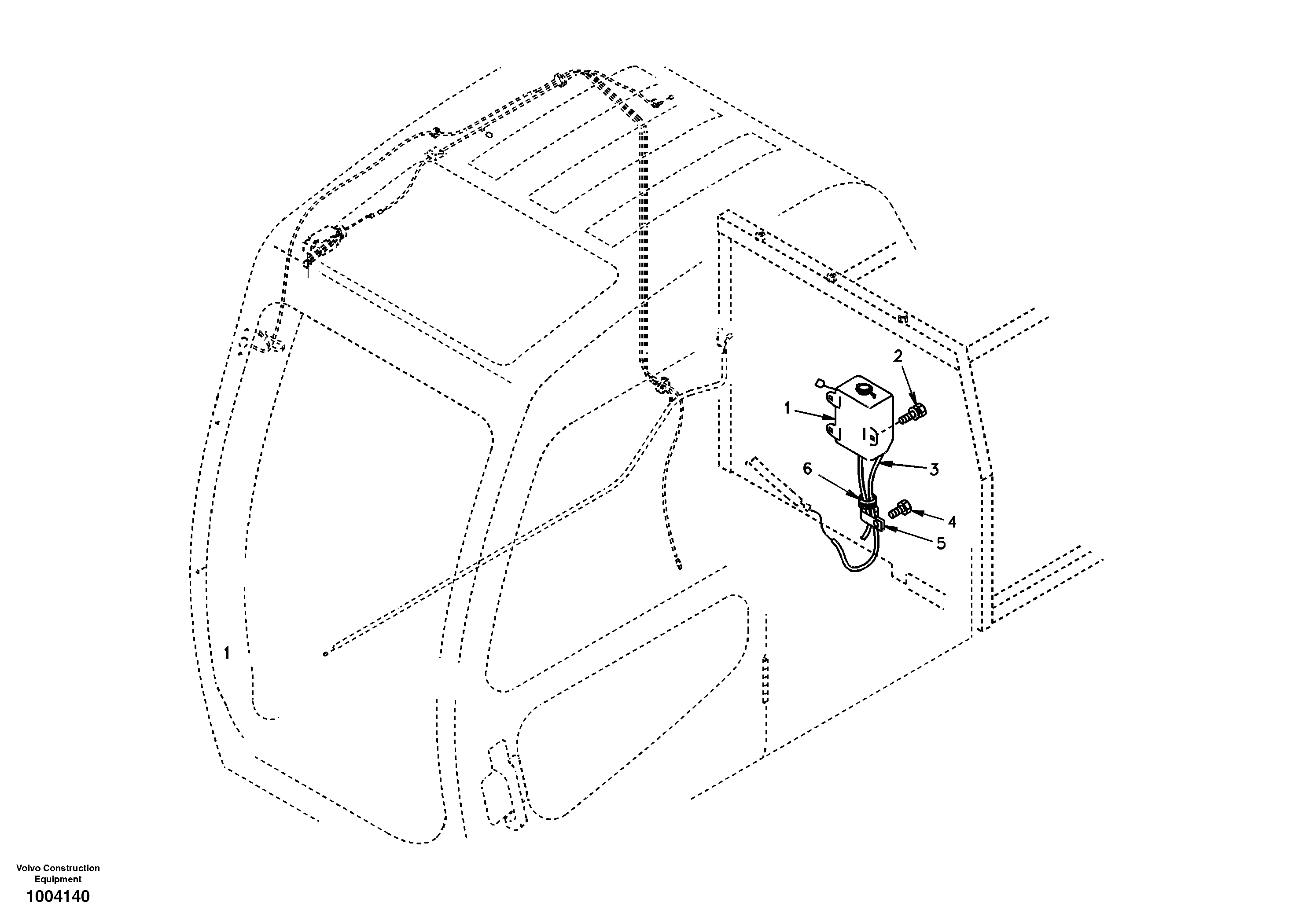 Схема запчастей Volvo EW170 - 55063 Стеклоочиститель лобового стекла (ветрового) EW170 SER NO 3031-