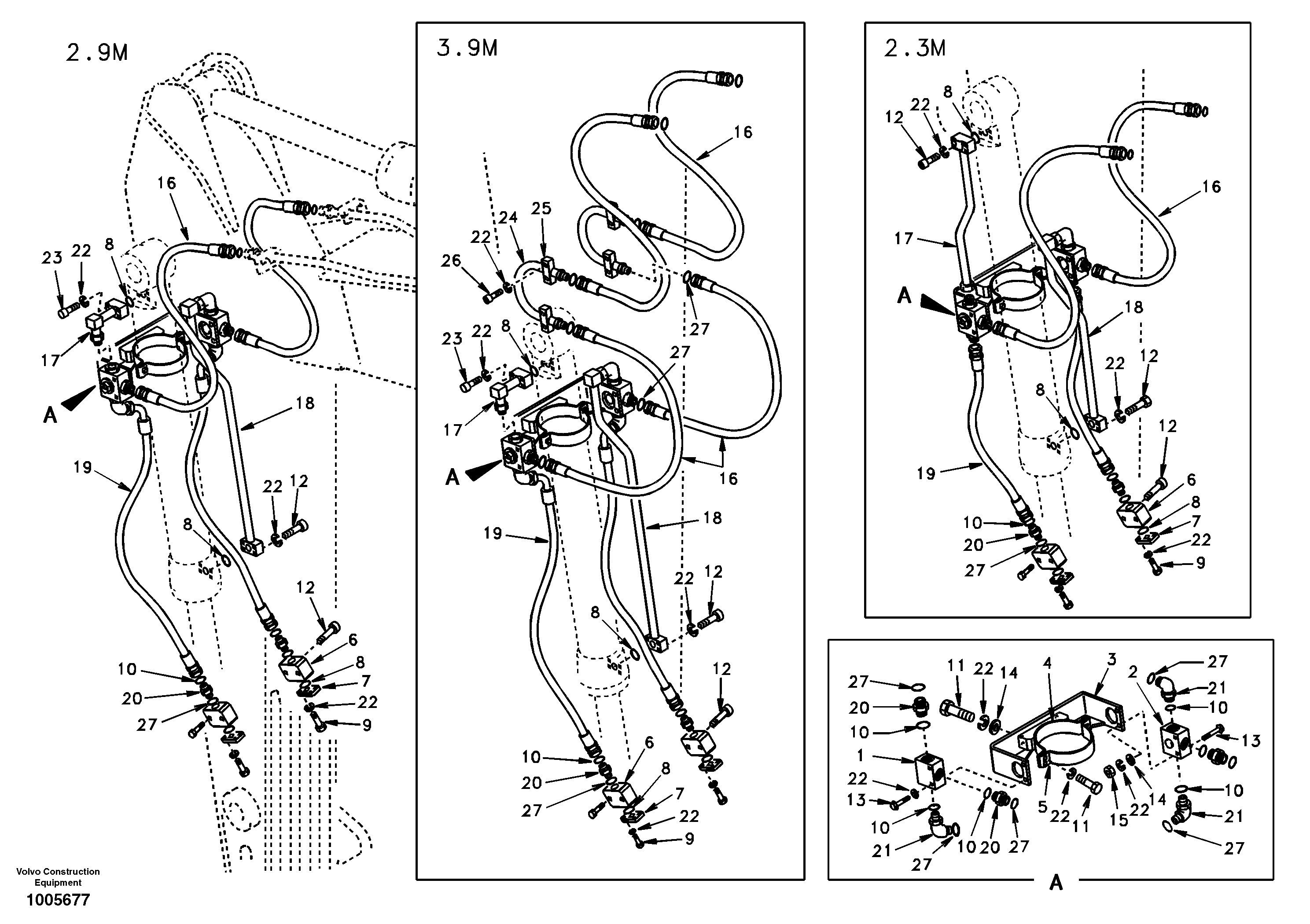 Схема запчастей Volvo EC210 - 54888 Working hydraulic, clamshell EC210
