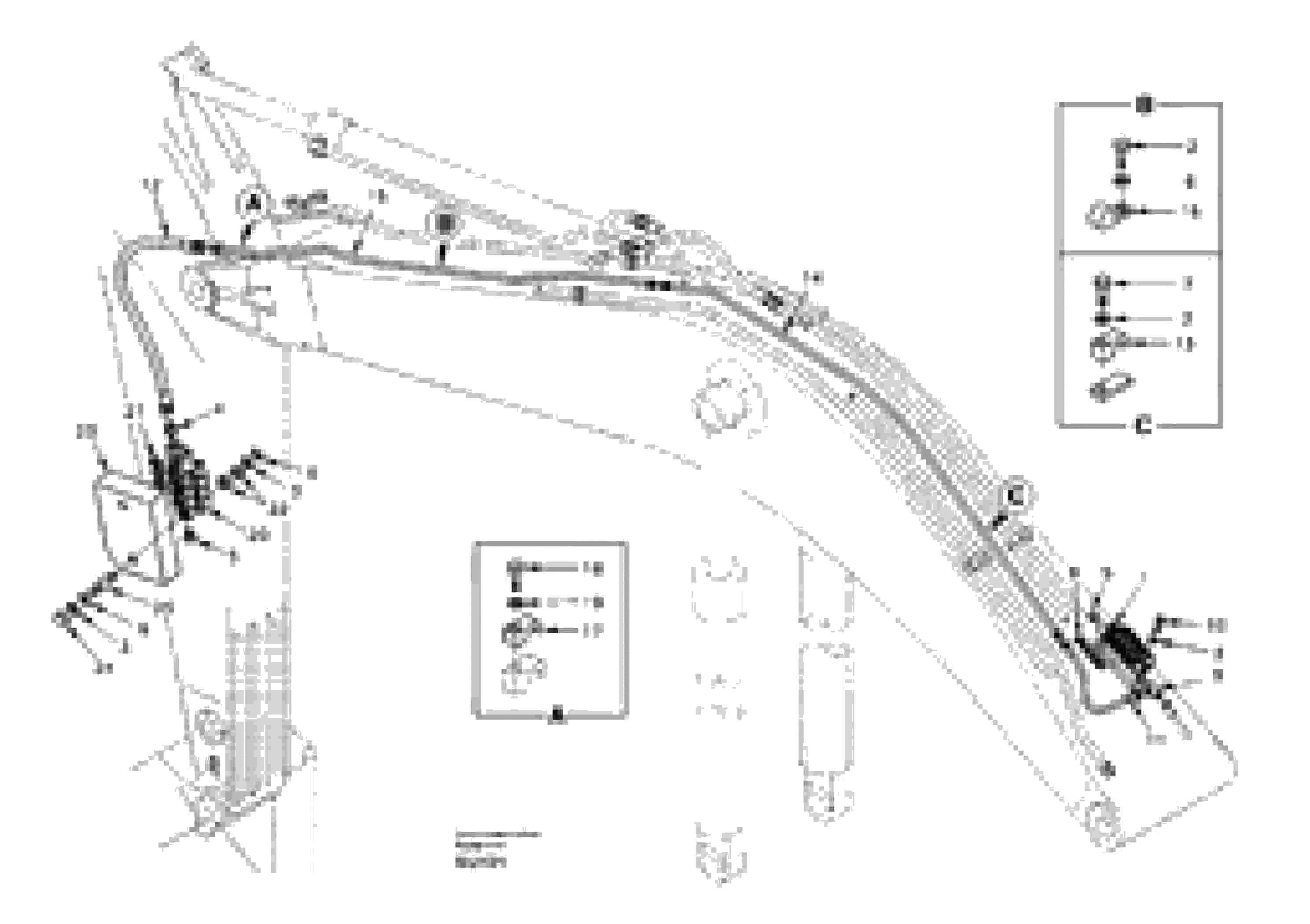 Схема запчастей Volvo EC210 - 33020 Automatic lubricating system, boom EC210 APPENDIX FORESTRY VERSION