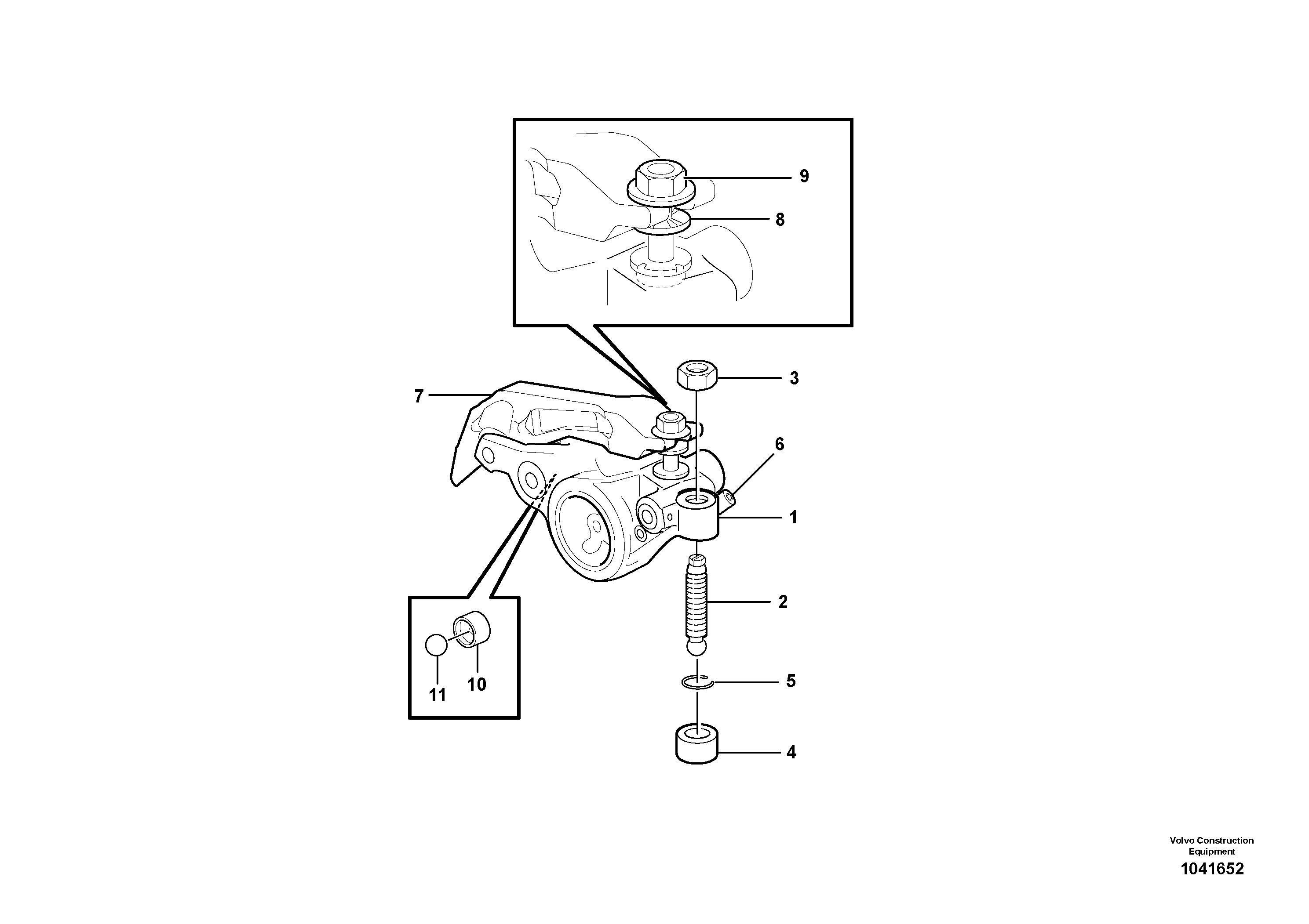 Схема запчастей Volvo EC460B - 32230 Коромысло клапанов EC460B PRIME S/N 15001-/85001-