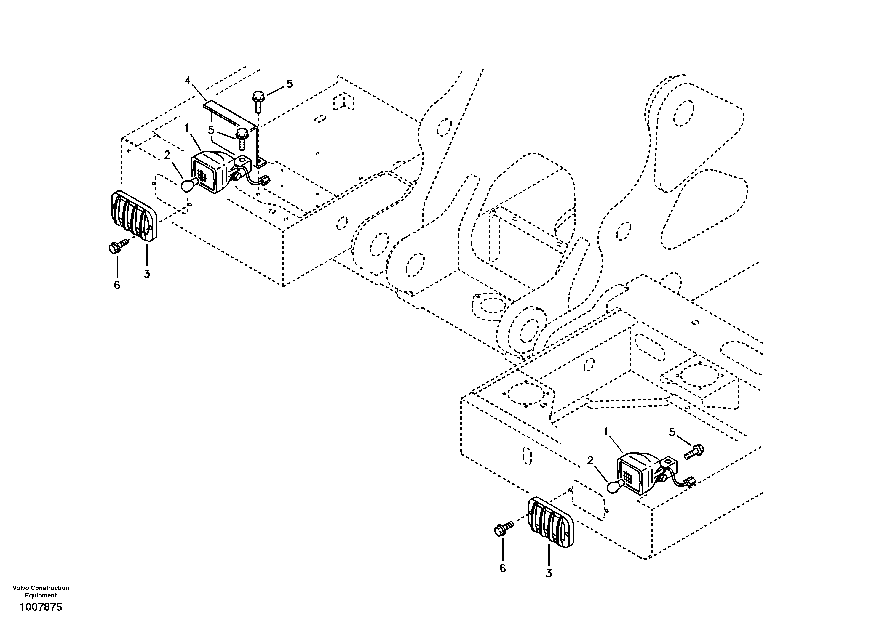 Схема запчастей Volvo EC460B - 7771 Lighting, front EC460B SER NO INT 11515- EU&NA 80001-
