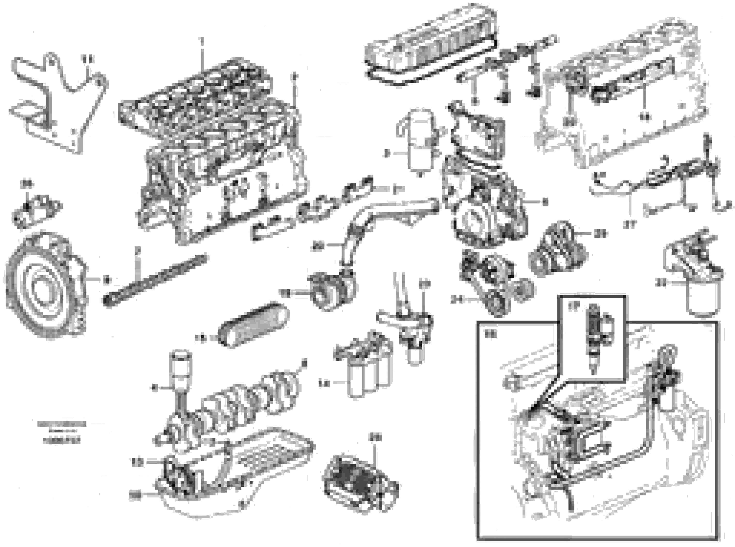 Схема запчастей Volvo EC460B - 101883 Двигатель в сборе EC460B
