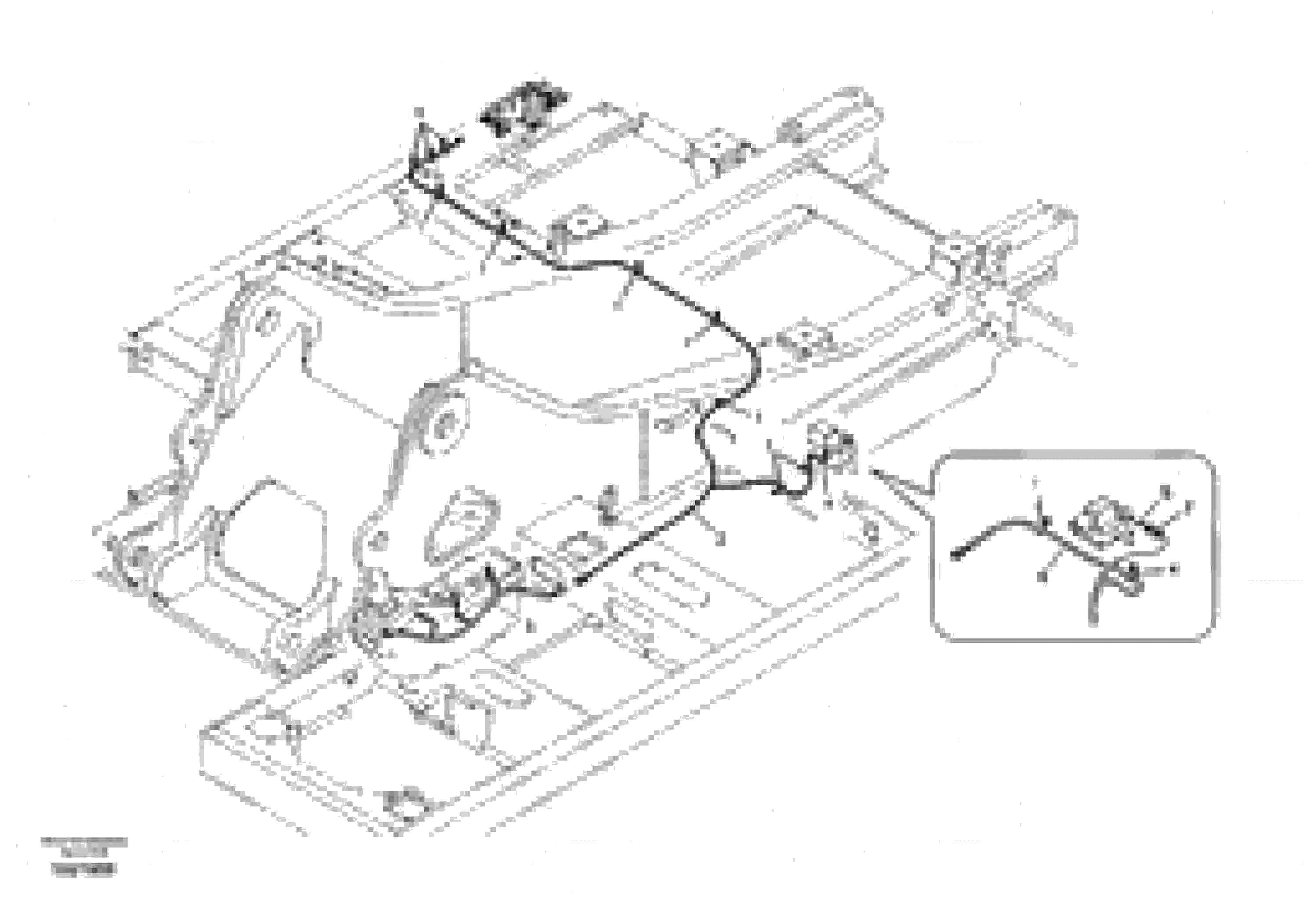 Схема запчастей Volvo EC460B - 7779 Cable and wire harness for clamshell bucket EC460B SER NO INT 11515- EU&NA 80001-