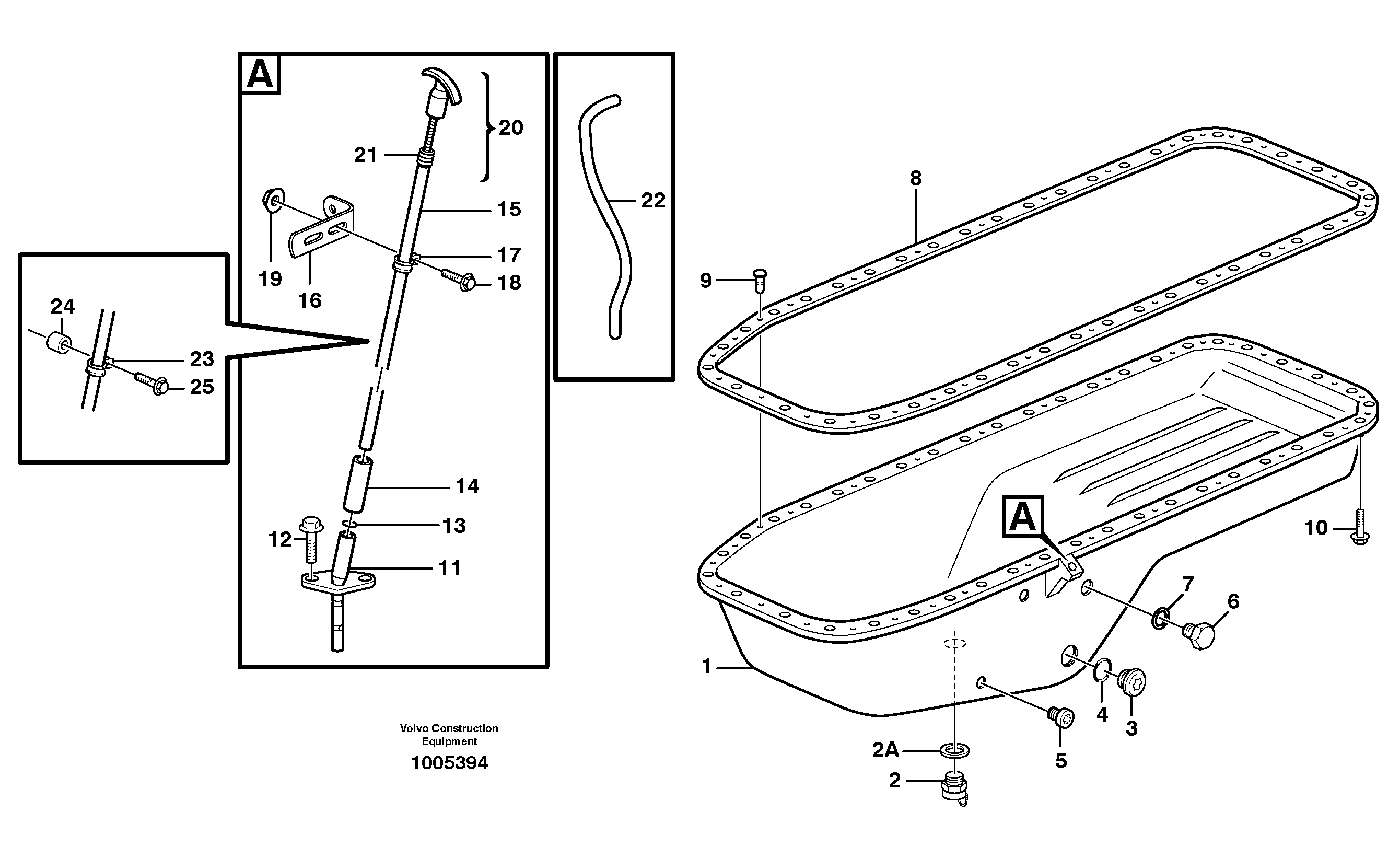 Схема запчастей Volvo EC460B - 82579 Oil sump EC460B