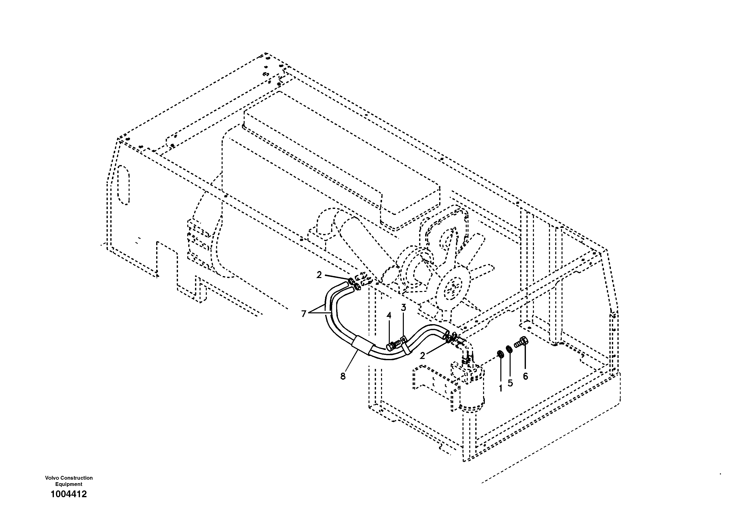 Схема запчастей Volvo EC460B - 45275 Coolant filter EC460B
