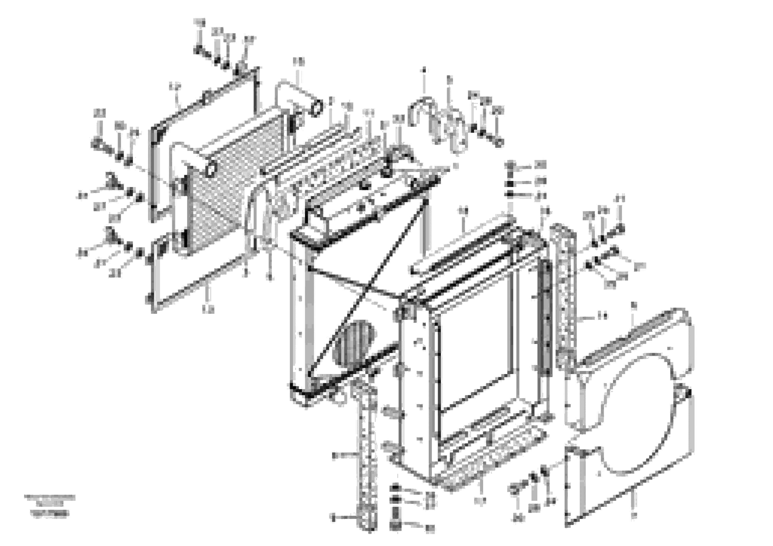 Схема запчастей Volvo EC460B - 59380 Радиатор EC460B