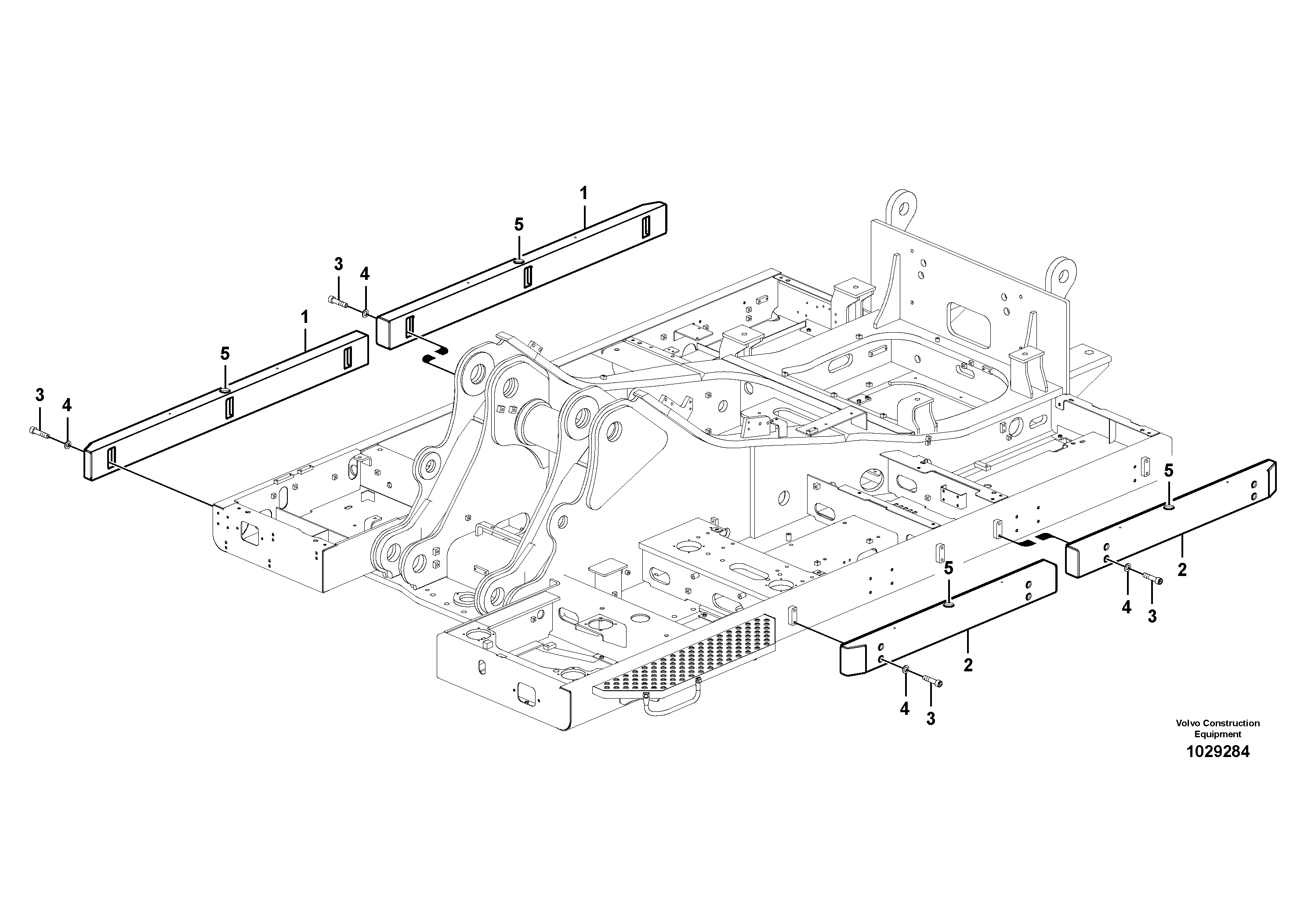 Схема запчастей Volvo EC460B - 50040 Side impact protection EC460B PRIME S/N 15001-/85001-