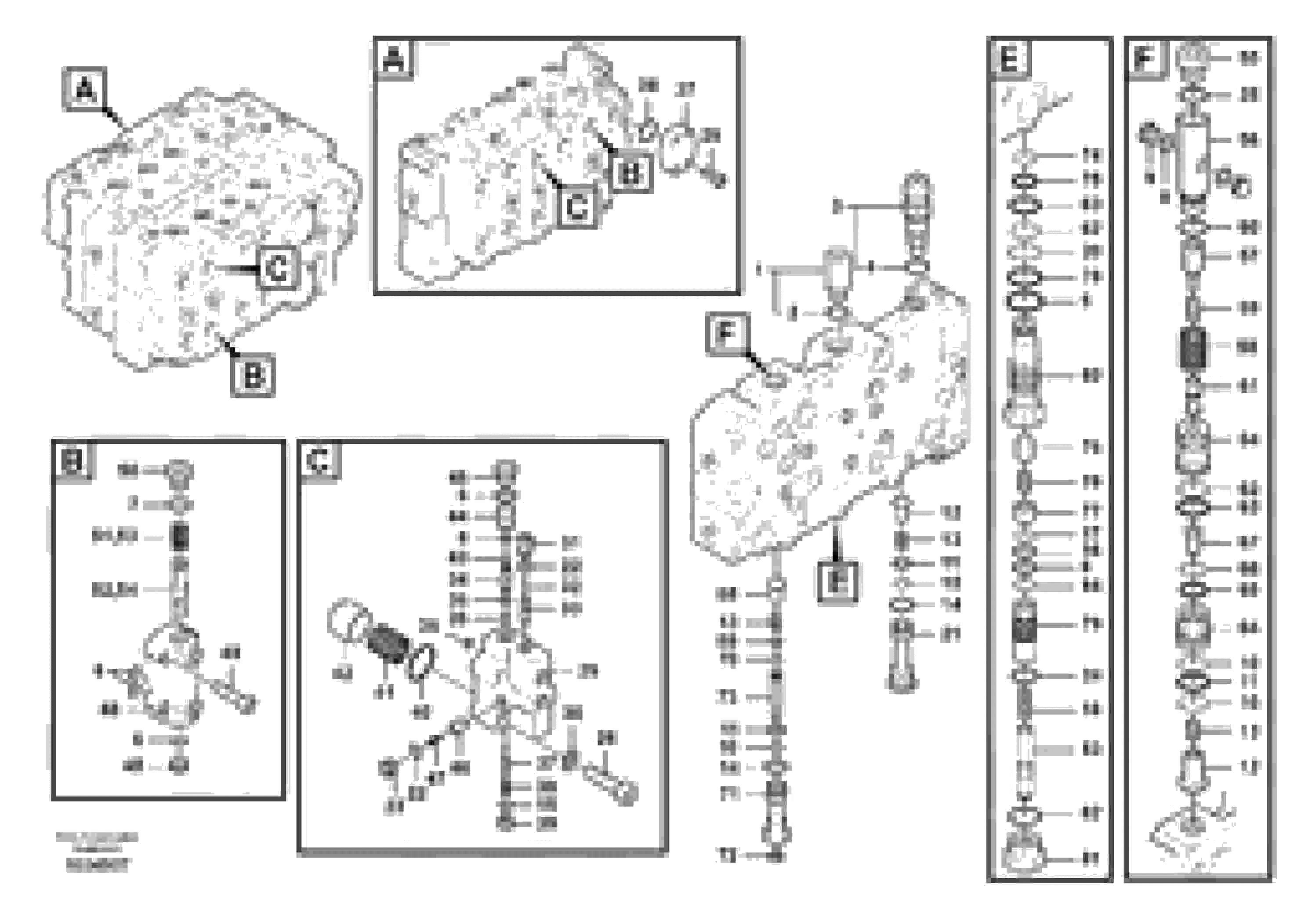 Схема запчастей Volvo EC460B - 13937 Main control valve, boom and dipper arm holding EC460B SER NO INT 11515- EU&NA 80001-