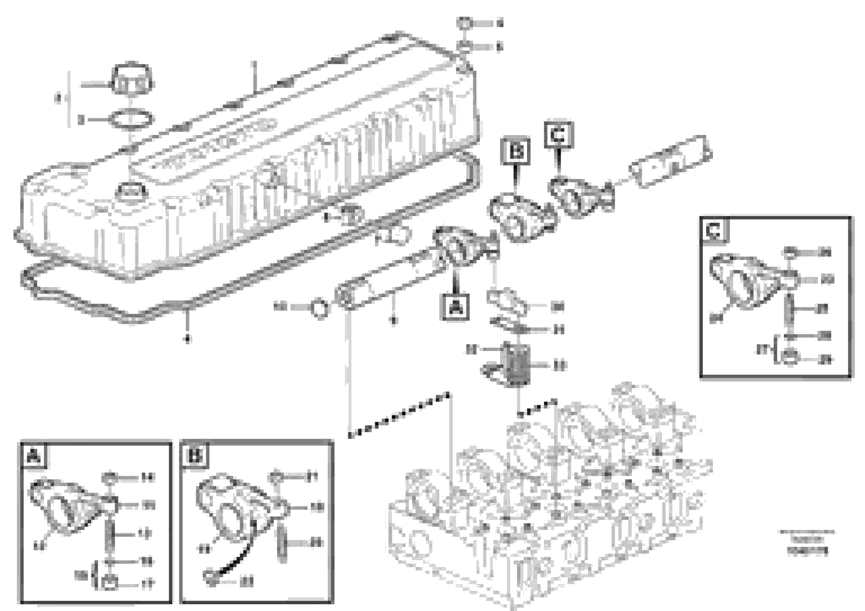 Схема запчастей Volvo EC460B - 97413 Valve mechanism EC460B SER NO INT 11515- EU&NA 80001-