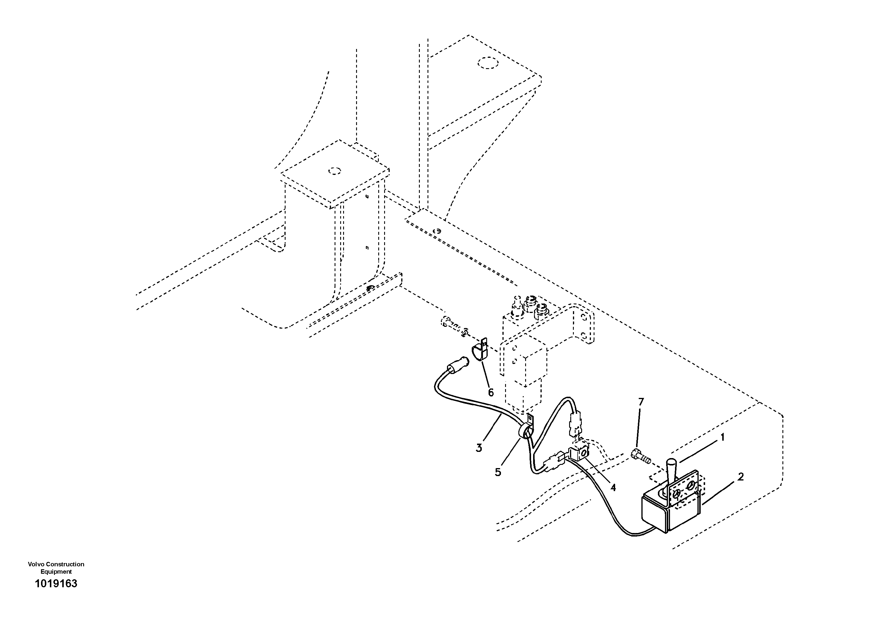 Схема запчастей Volvo EC700B - 100454 Cable and wire harness, Removal counterweight EC700B