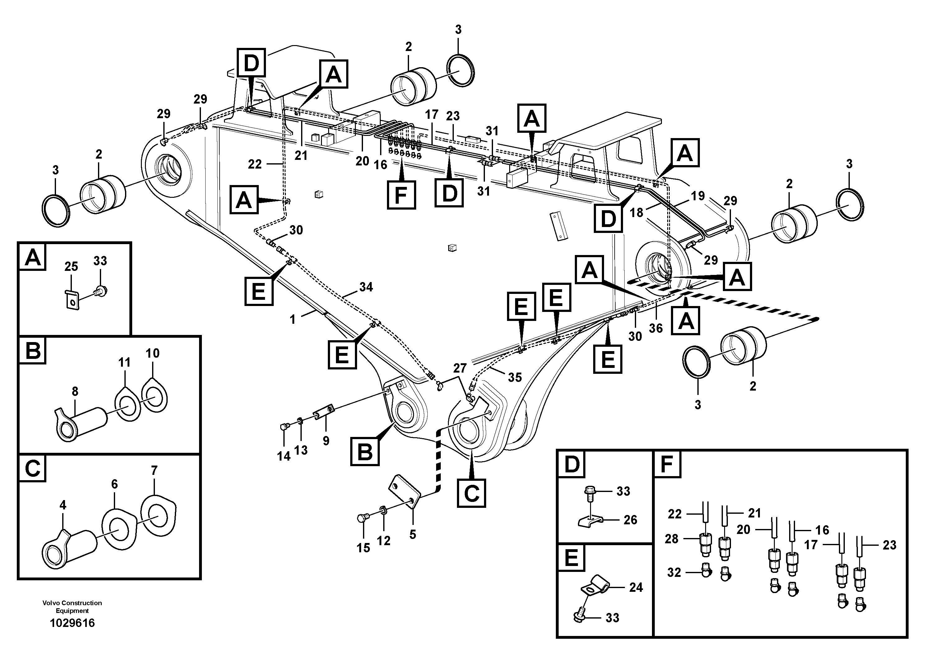 Схема запчастей Volvo EC700B - 96397 Arm, intermediate for demolition EC700BHR HIGH REACH DEMOLITION