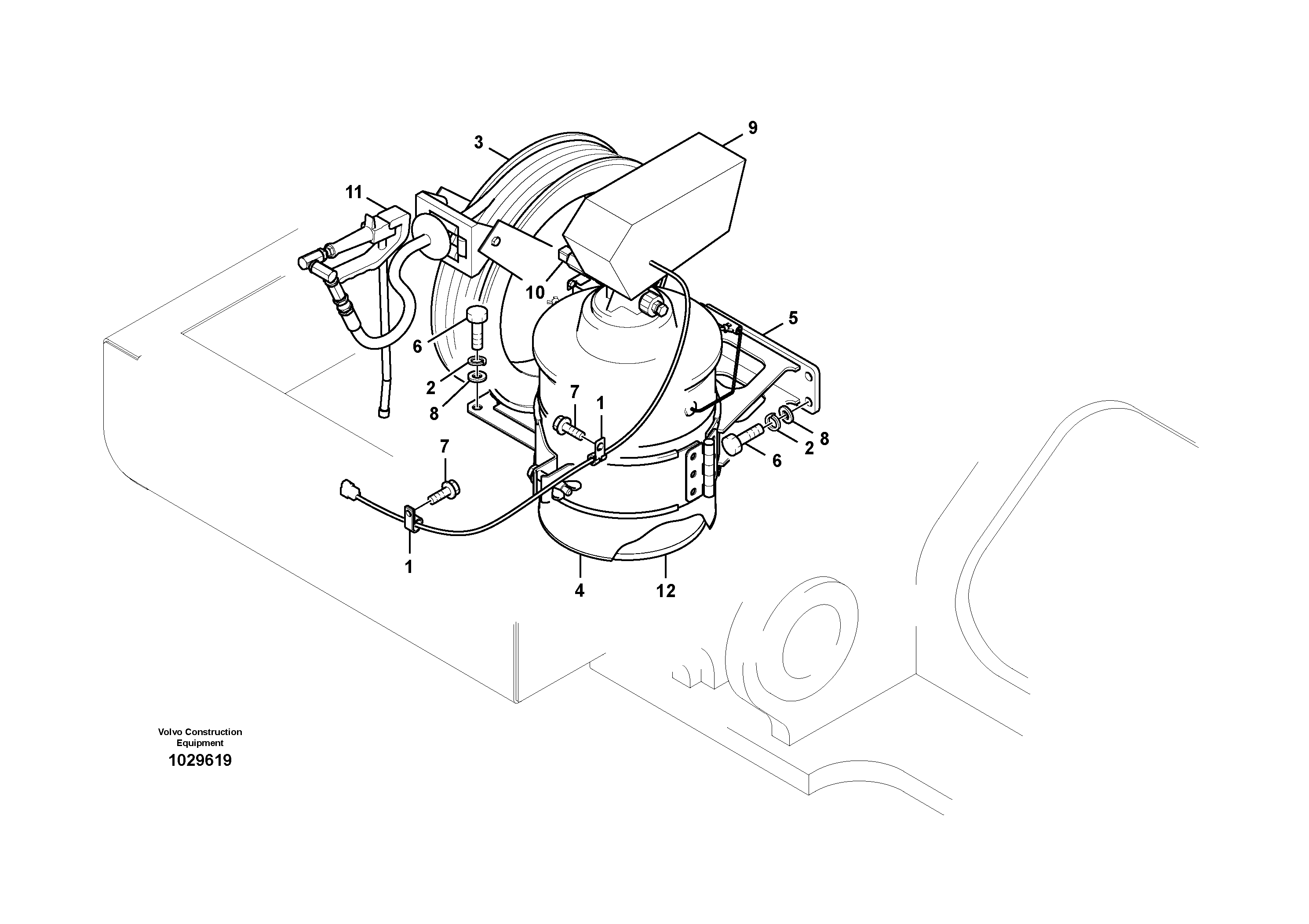 Схема запчастей Volvo EC700B - 56490 Automatic lubrication EC700BHR HIGH REACH DEMOLITION