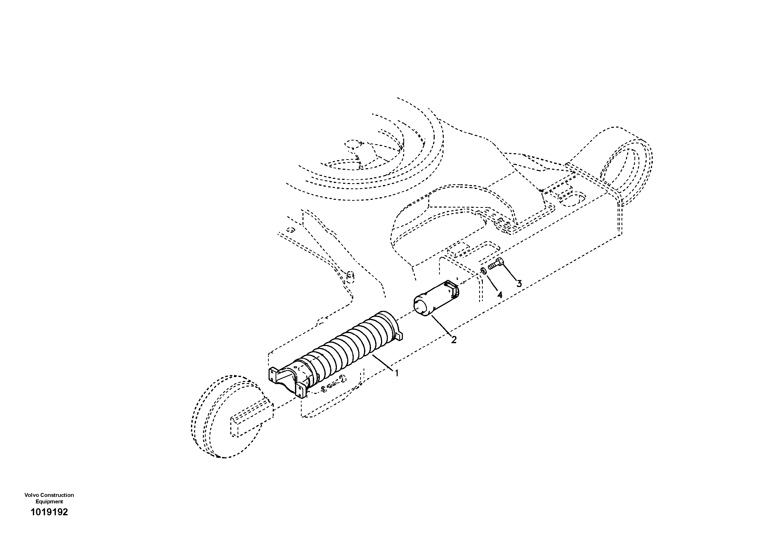 Схема запчастей Volvo EC700B - 23788 Undercarriage, spring package EC700B