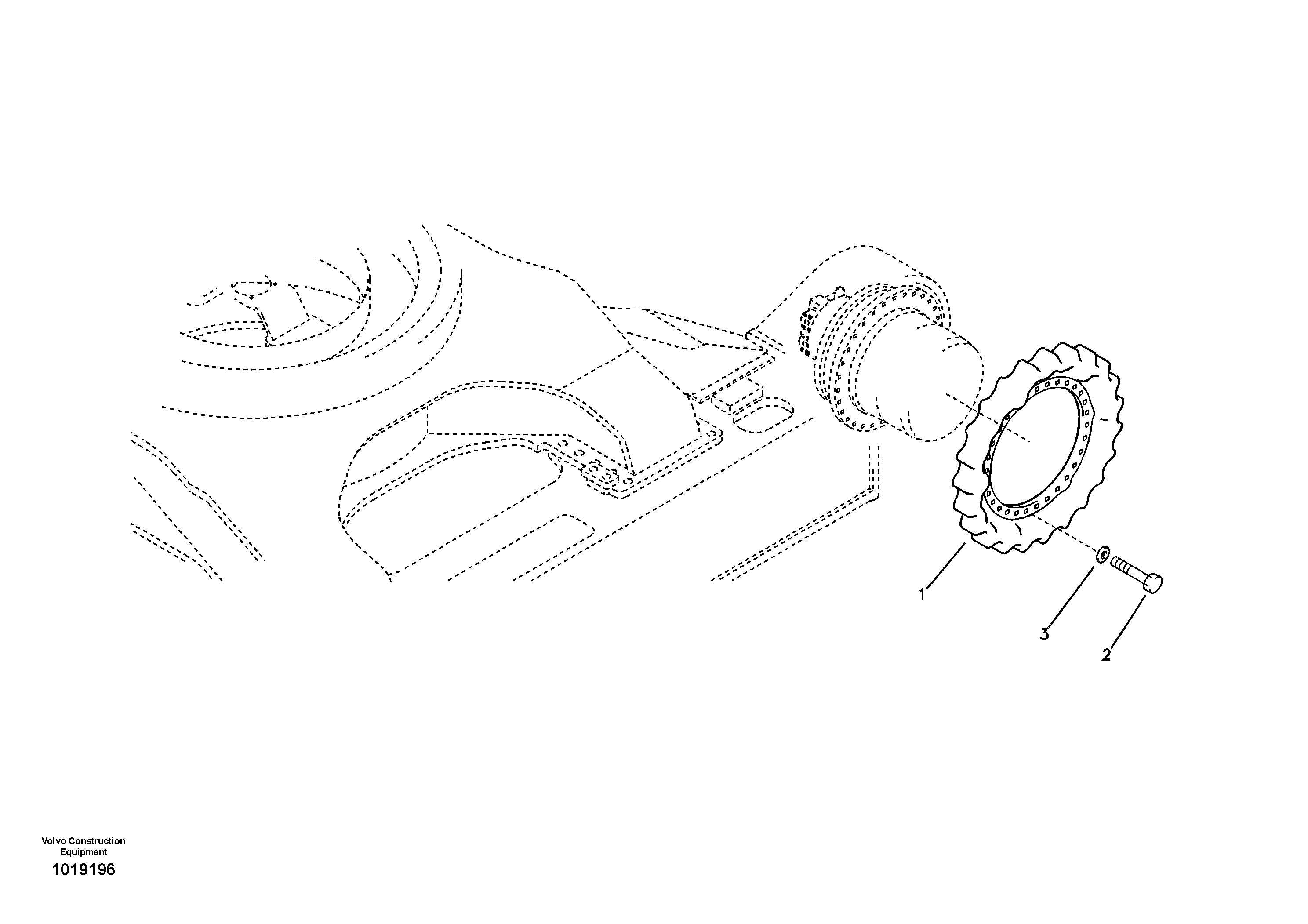 Схема запчастей Volvo EC700B - 37926 Звездочка EC700B
