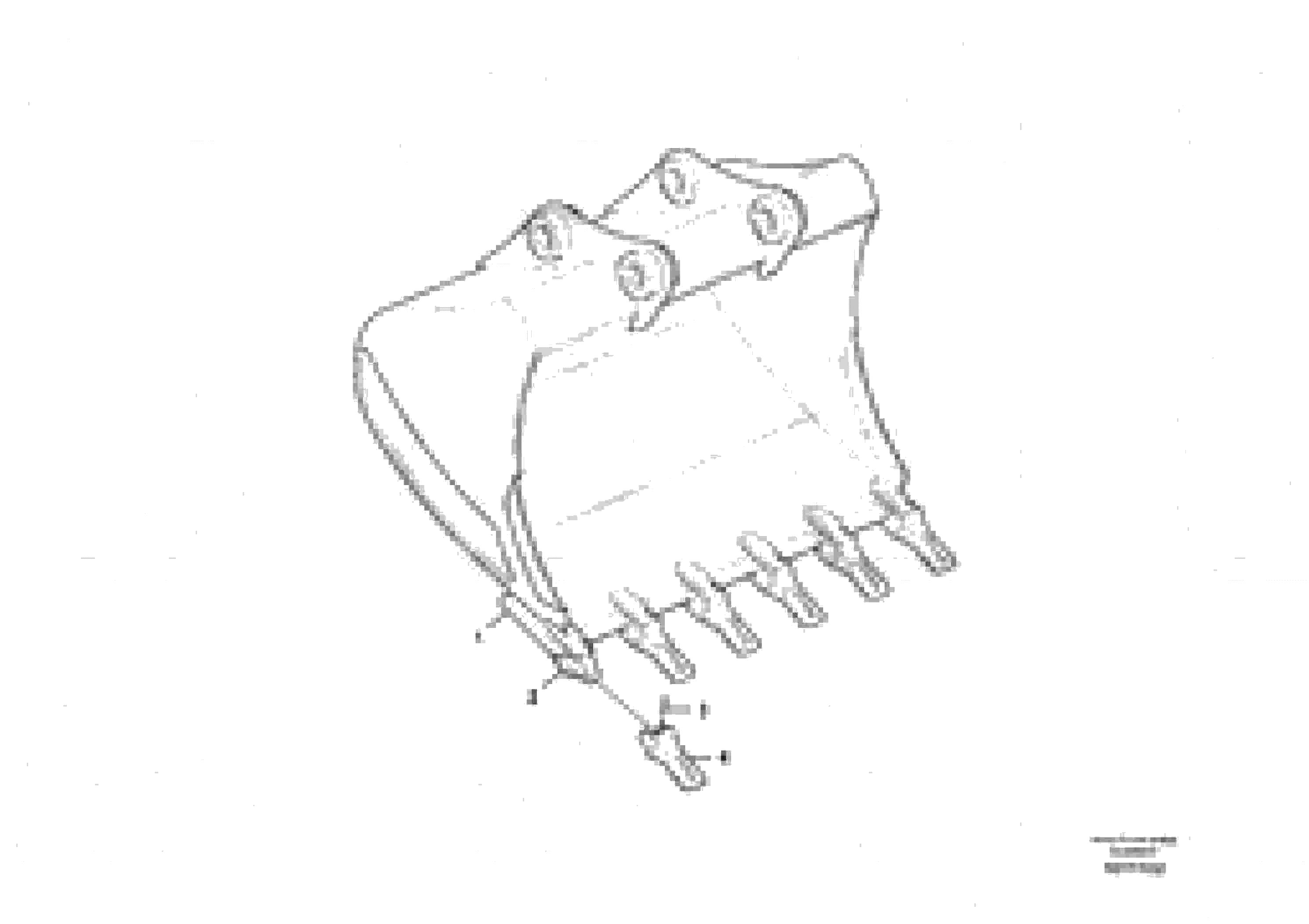 Схема запчастей Volvo EC700B - 55150 Ковш ATTACHMENTS ATTACHMENTS EXCAVATORS BUCKETS&HAMMERS, GEN. B/C