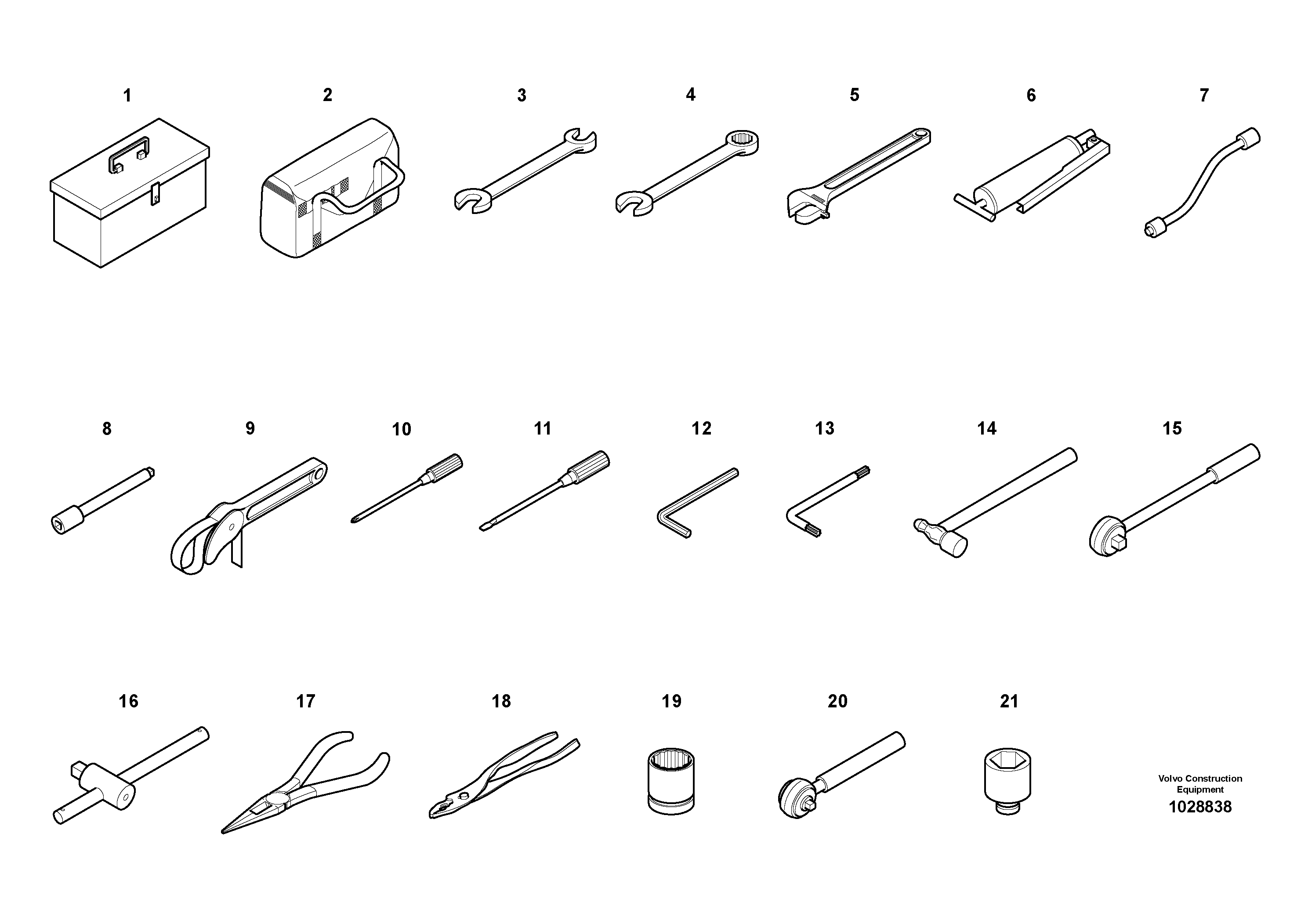 Схема запчастей Volvo EC700B - 99859 Инструменты для ремонта EC700B