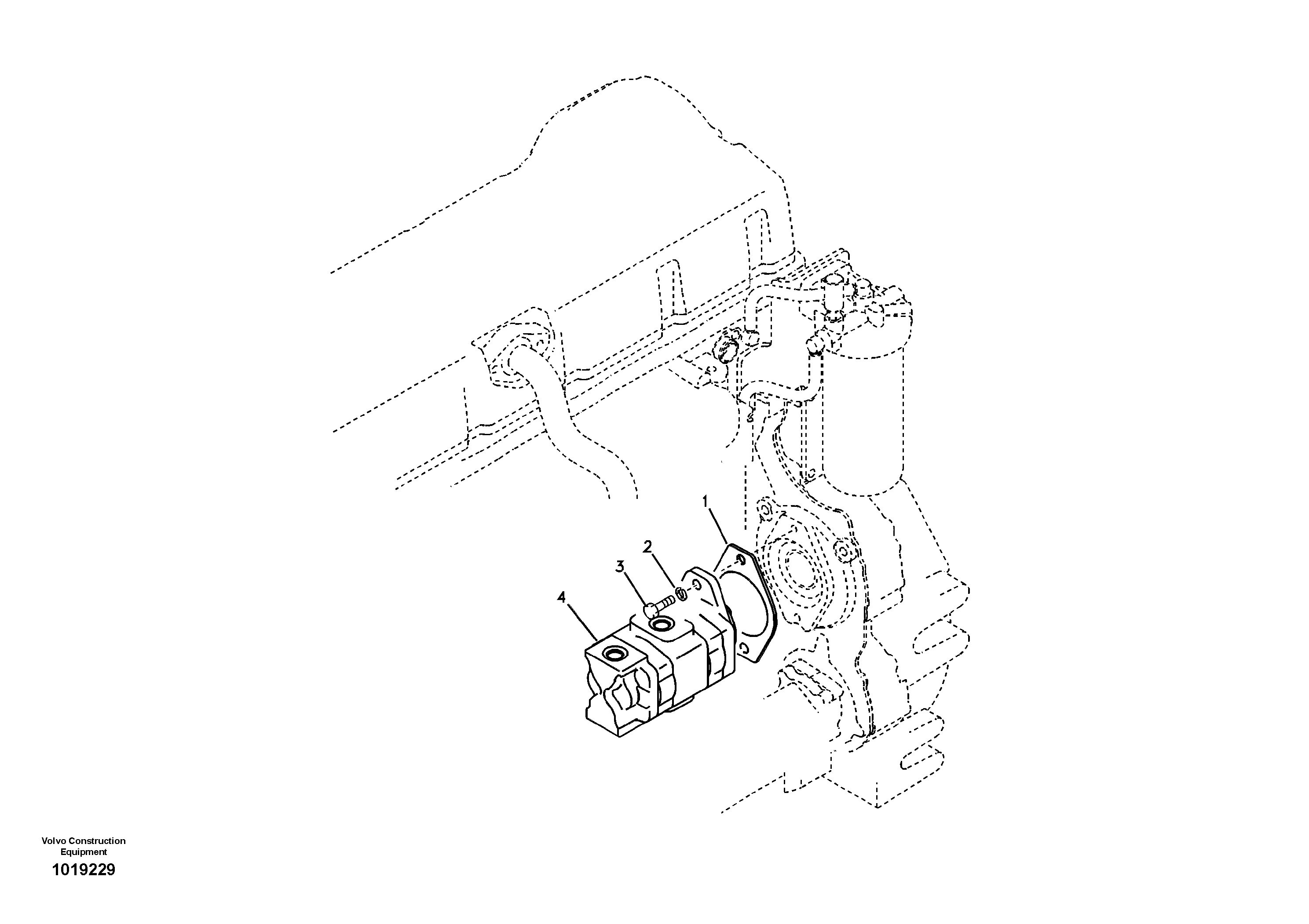 Схема запчастей Volvo EC700B - 62383 Гидравлика, установка насоса масляного охлаждения EC700B