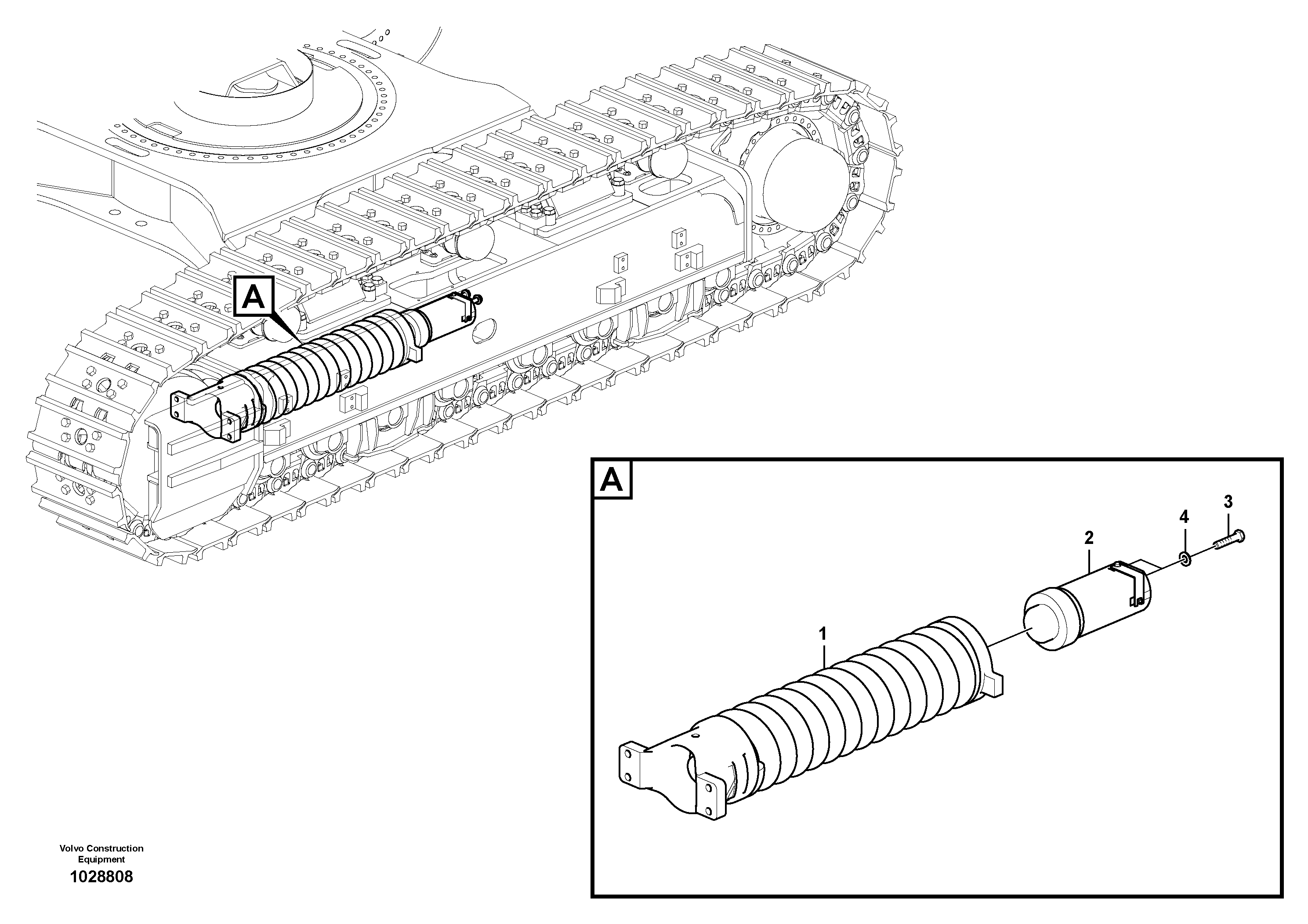 Схема запчастей Volvo EC700B - 54787 Undercarriage, spring package EC700BHR HIGH REACH DEMOLITION