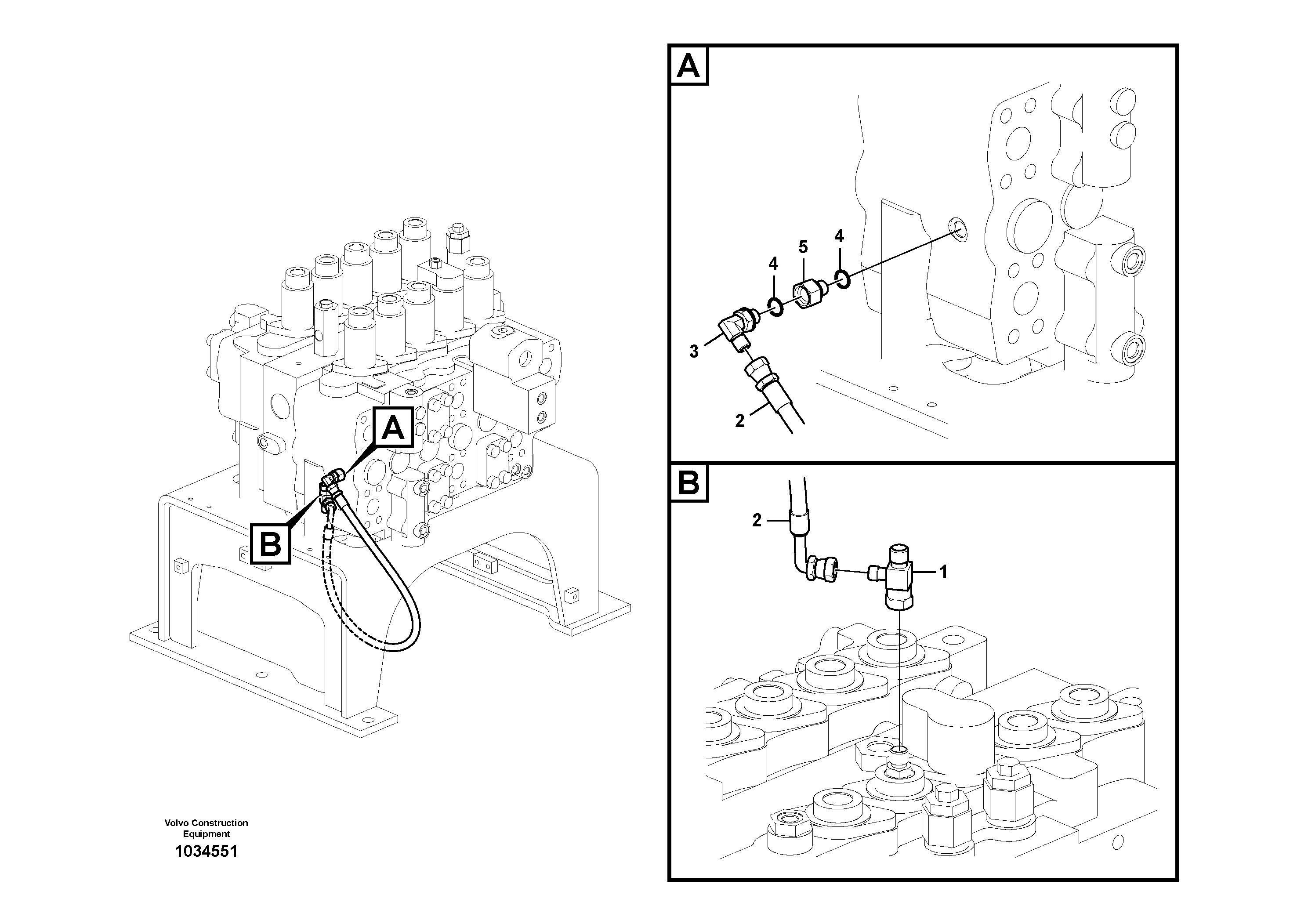Схема запчастей Volvo EC700B - 30304 Servo system, hammer and shear EC700B