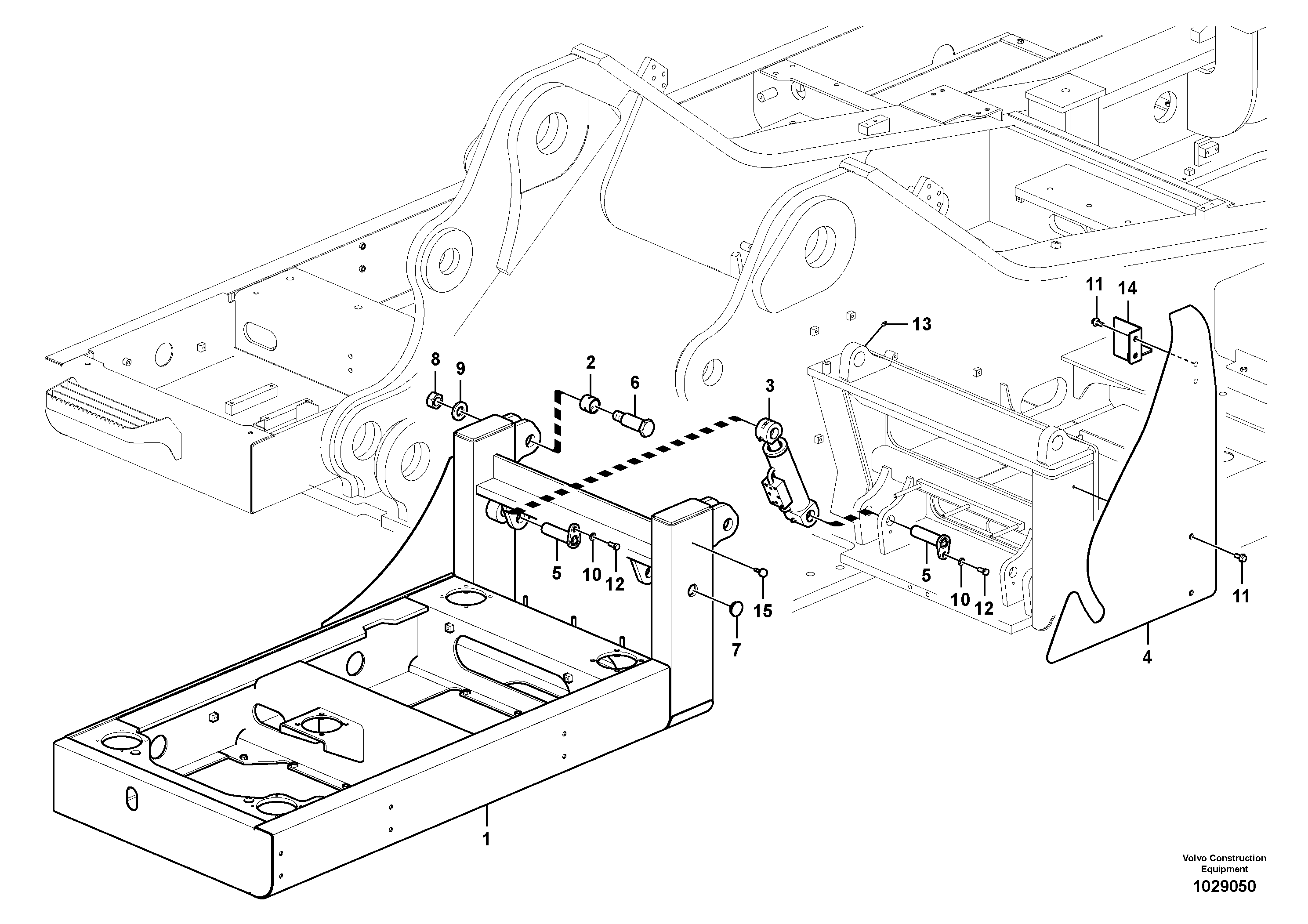Схема запчастей Volvo EC700B - 55685 Cab tilt device on superstructure EC700BHR HIGH REACH DEMOLITION