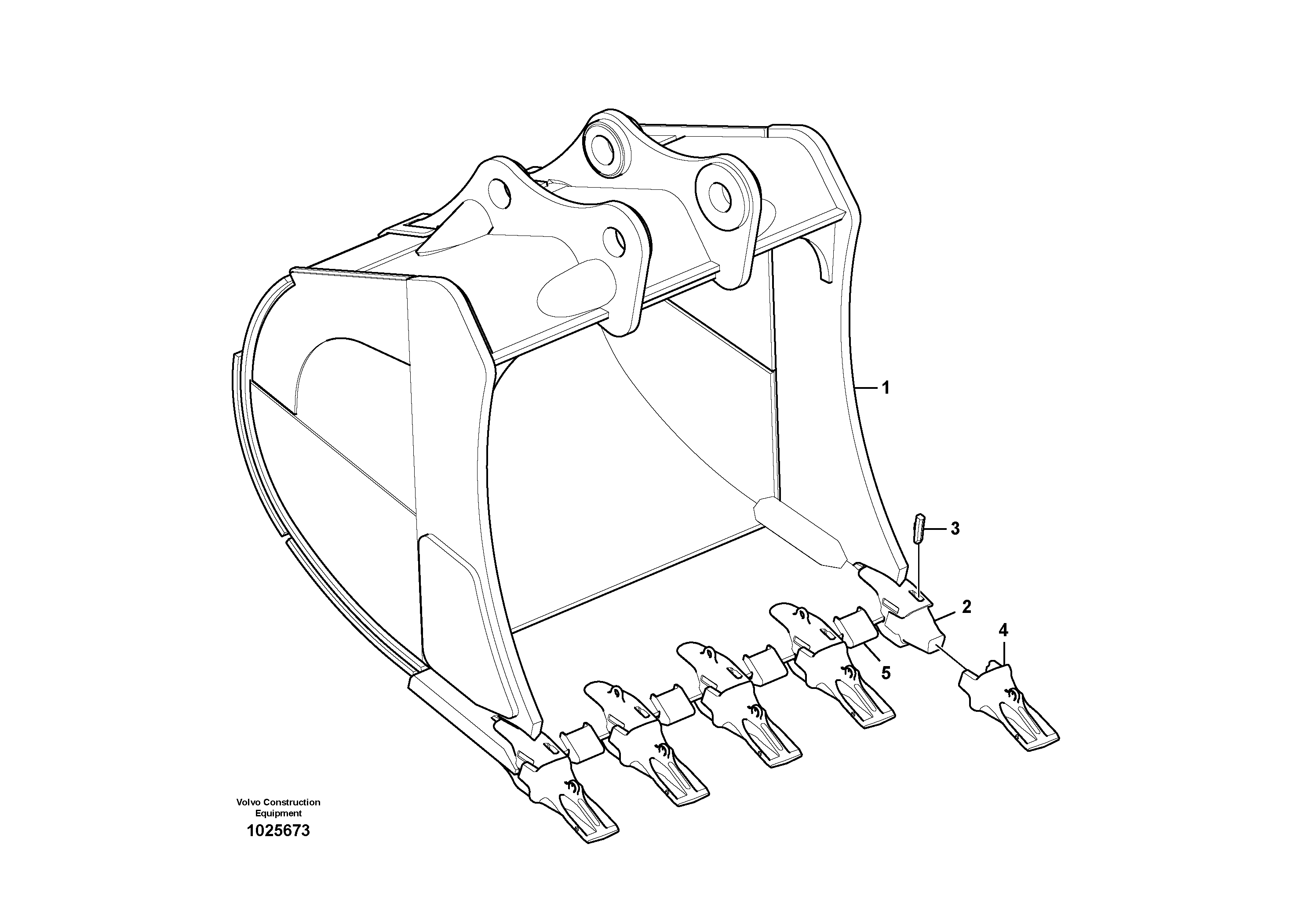 Схема запчастей Volvo EC700B - 9607 Ковш EC700B