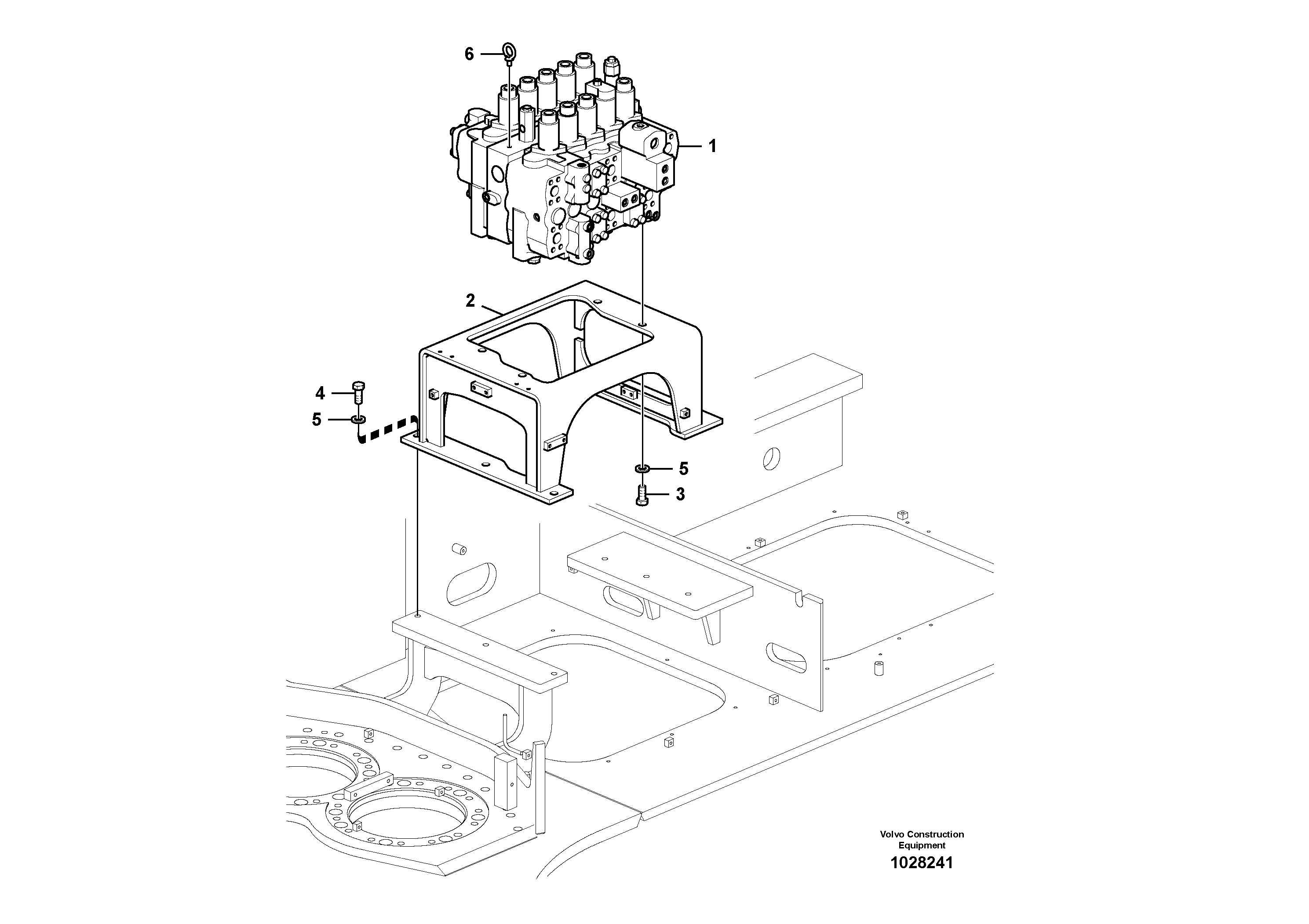 Схема запчастей Volvo EC700B - 54179 Control valve with fitting parts EC700BHR HIGH REACH DEMOLITION