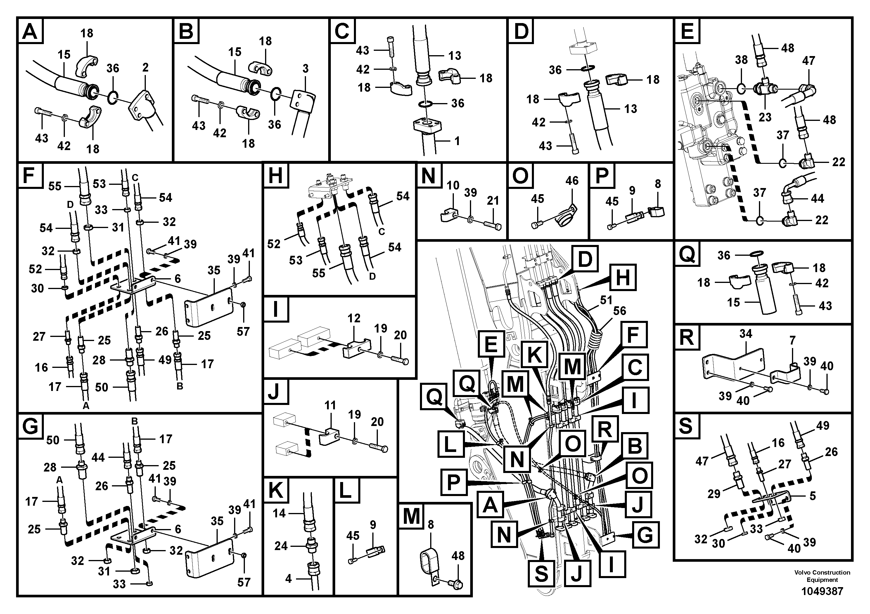 Схема запчастей Volvo EC700B - 26983 Working hydraulics, intermediate arm EC700BHR HIGH REACH DEMOLITION
