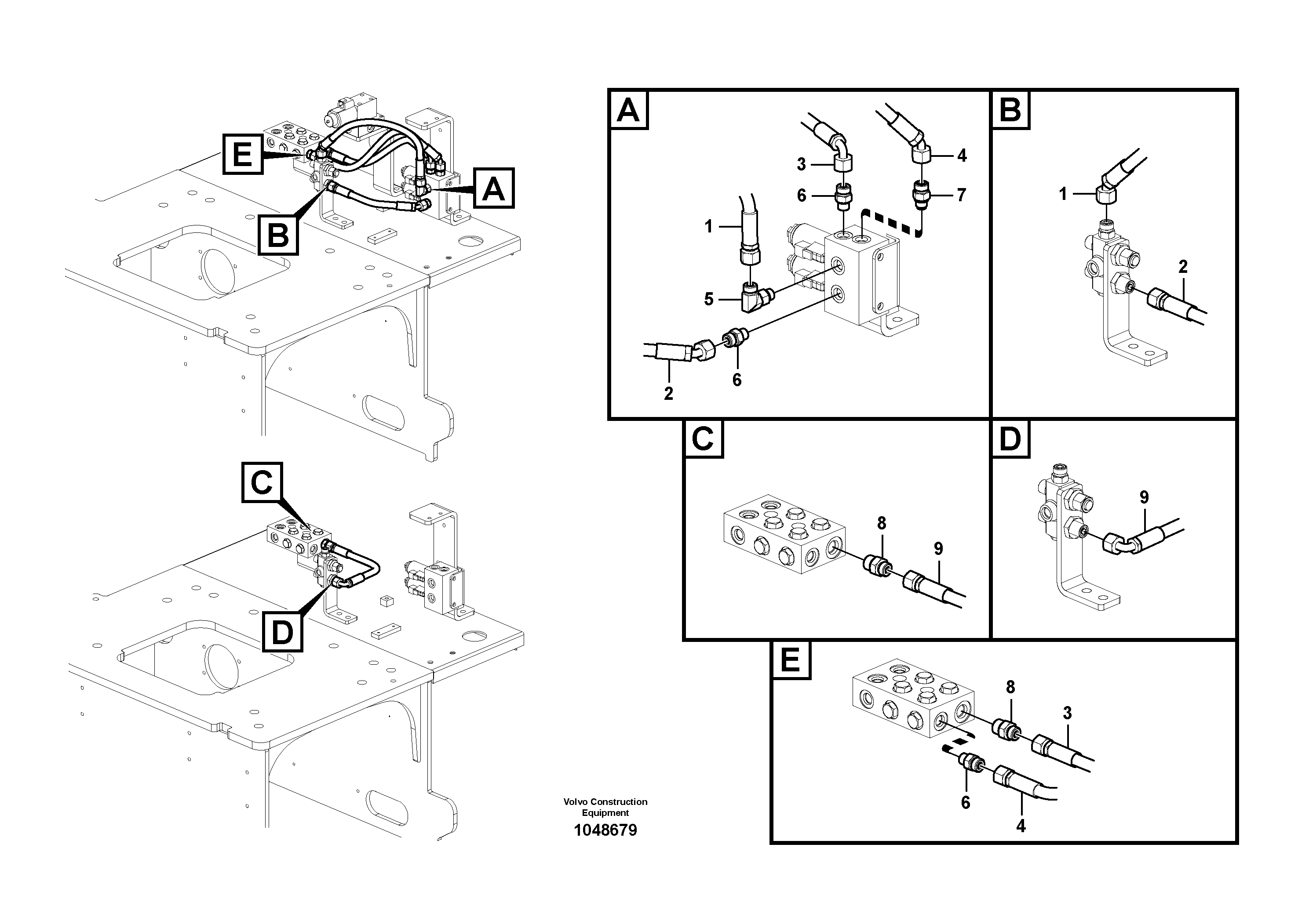 Схема запчастей Volvo EC210C - 81368 Servo system, elevating cab EC210C