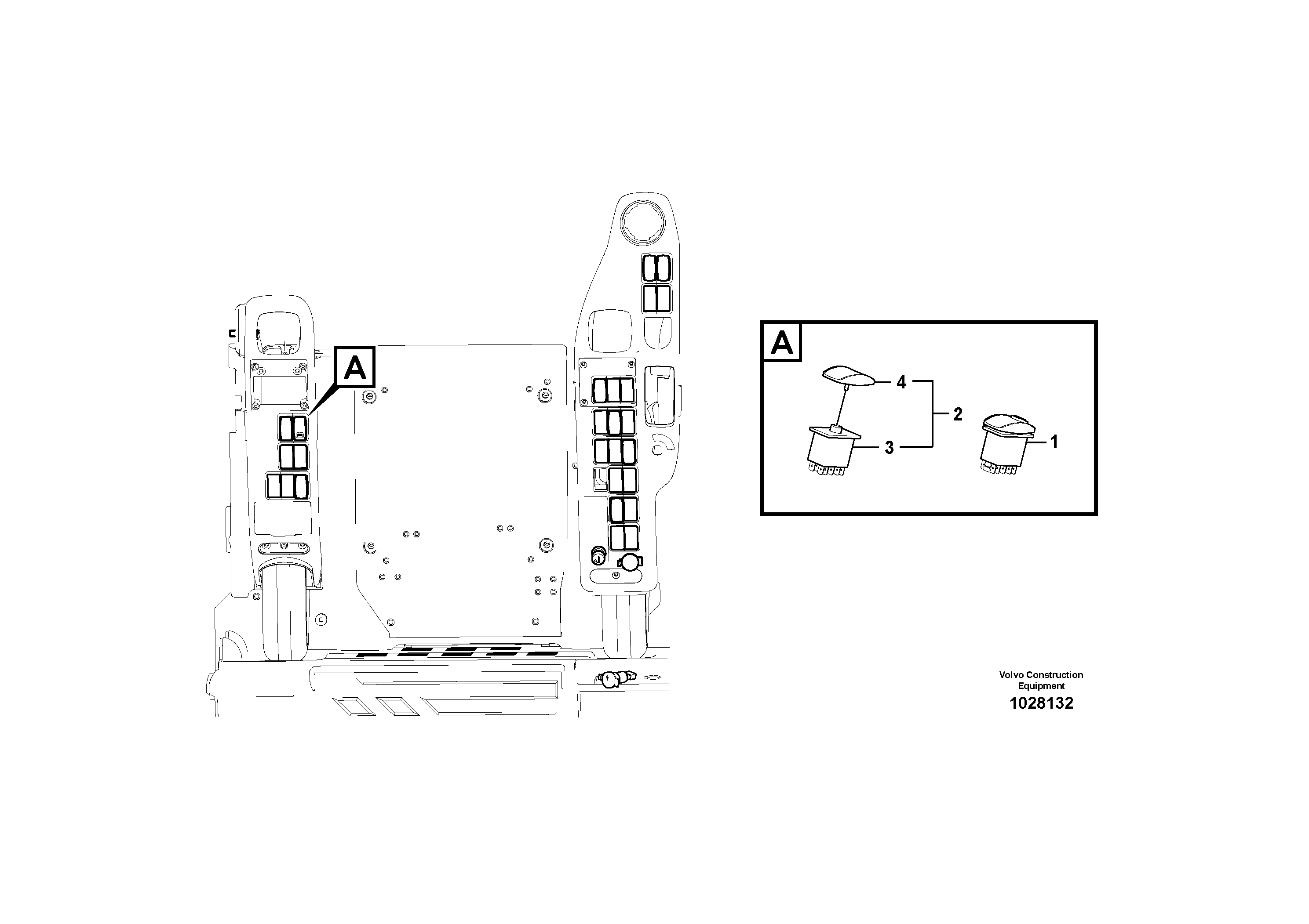 Схема запчастей Volvo EC210C - 5547 Переключатель EC210C
