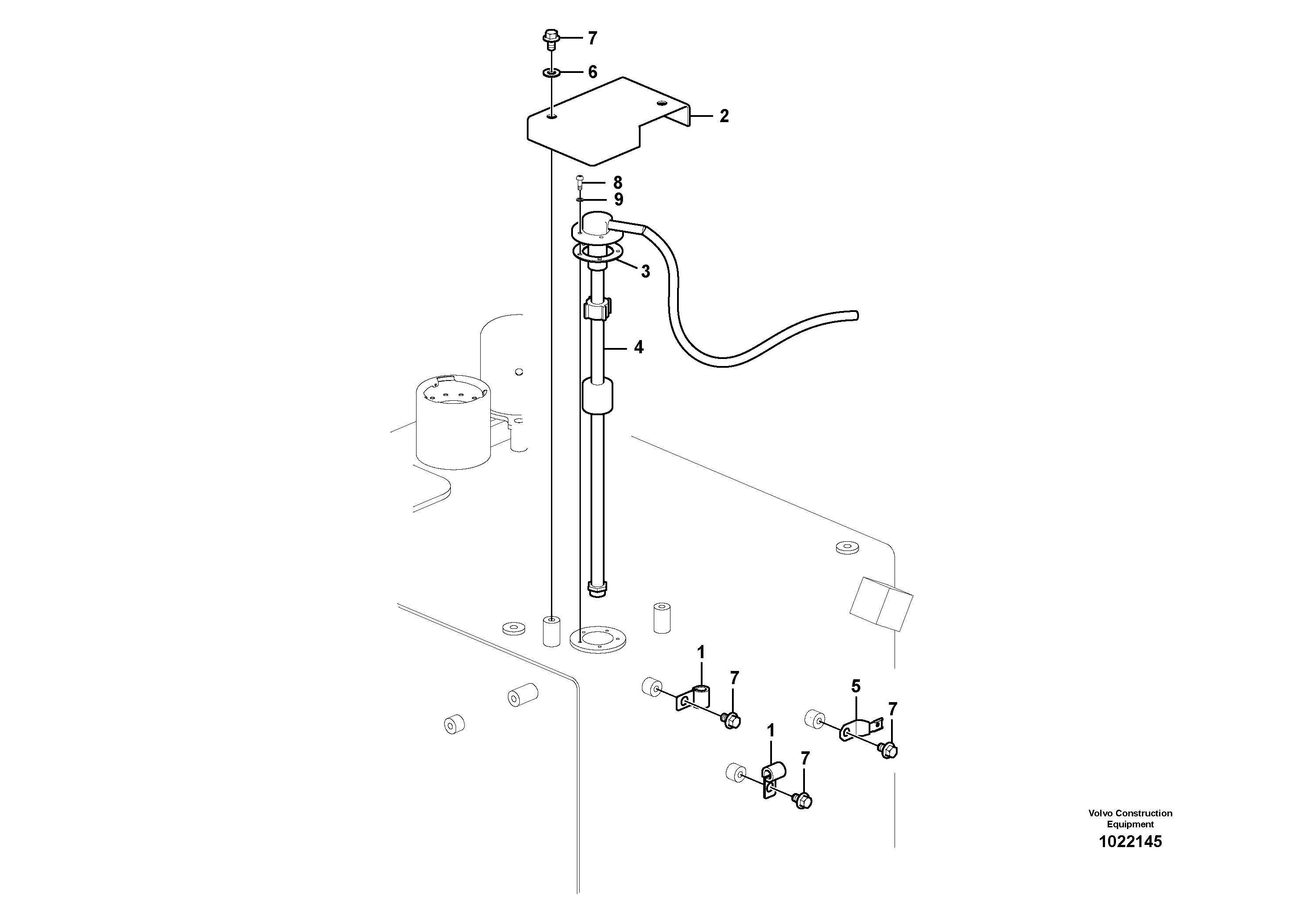 Схема запчастей Volvo EC210C - 29667 Electrical sensor EC210C
