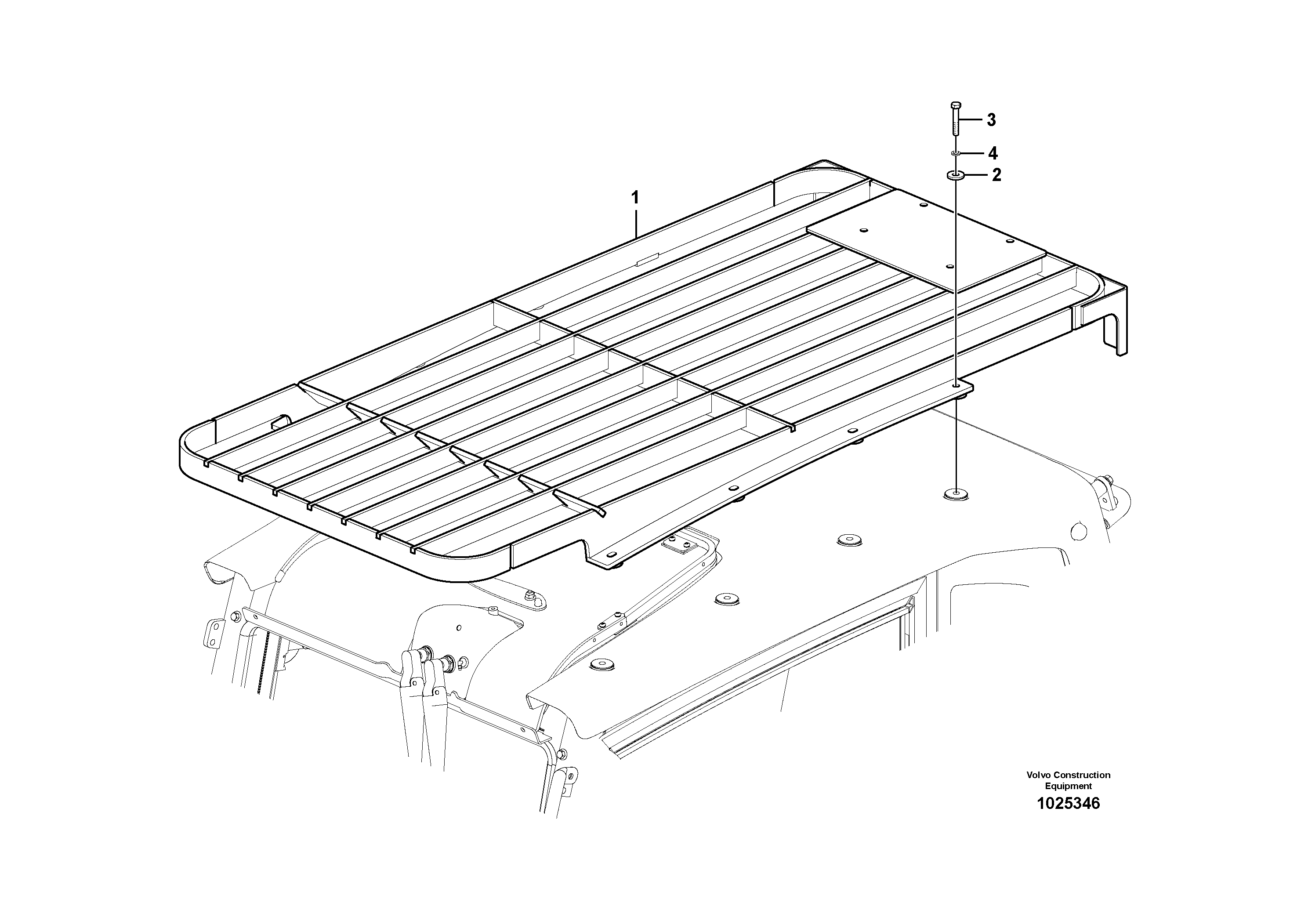 Схема запчастей Volvo EC210C - 54451 Fops, protecting equipment EC210C