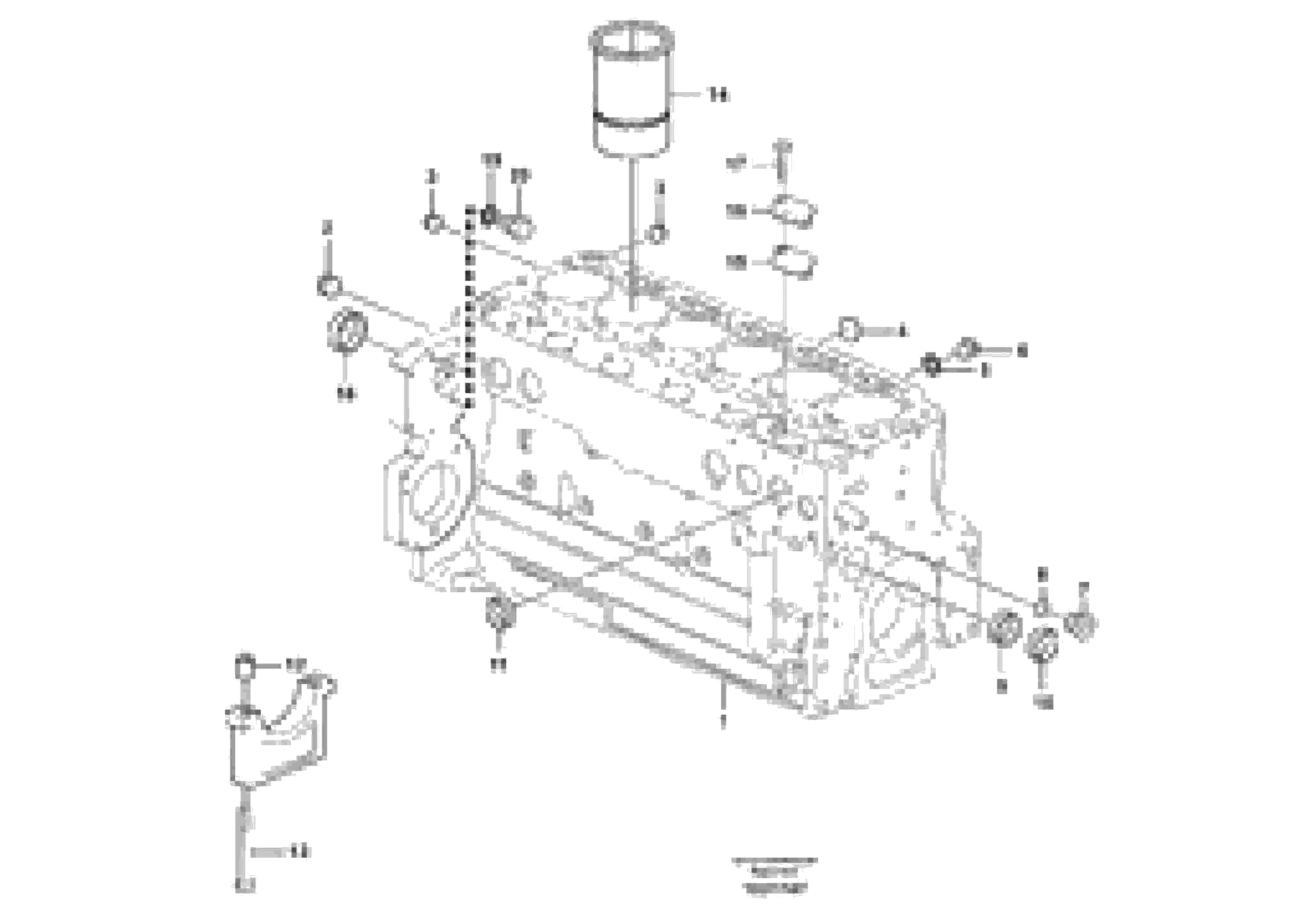 Схема запчастей Volvo EC210C - 54868 Блок цилиндров EC210C