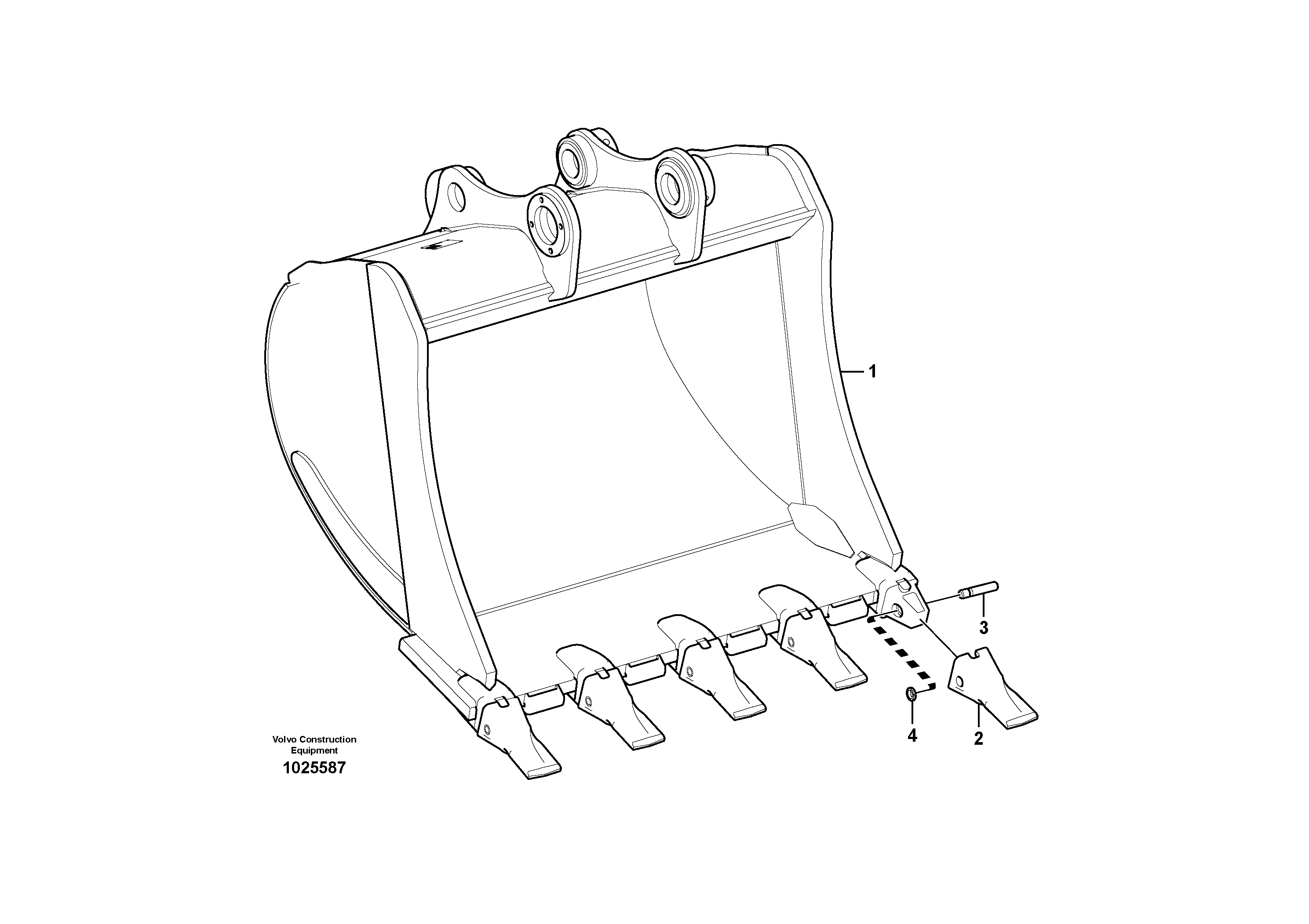 Схема запчастей Volvo EC460C - 50577 Ковш EC460C