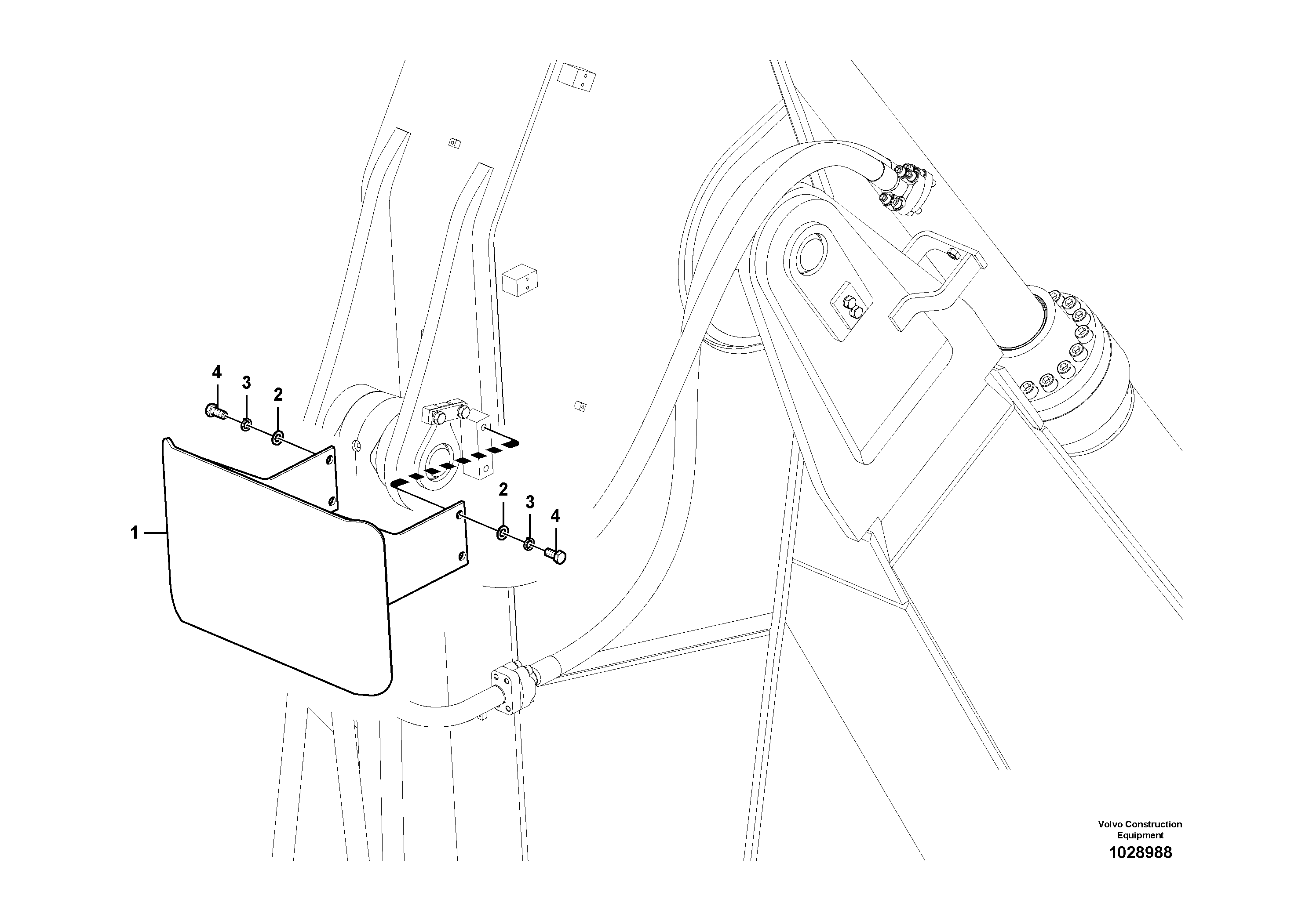 Схема запчастей Volvo EC460C - 11280 Protecting plate EC460C