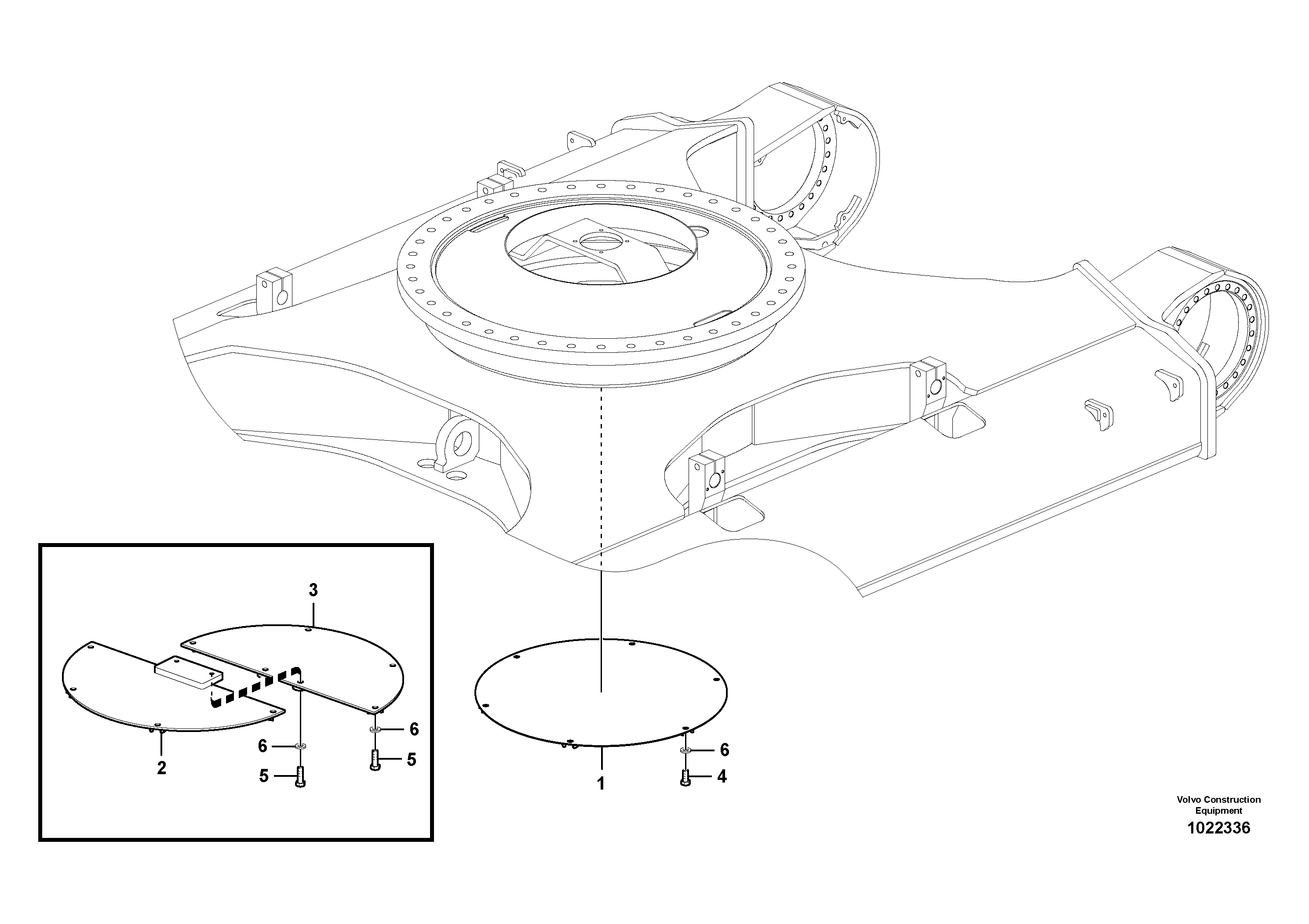 Схема запчастей Volvo EC460C - 11752 Protecting plate EC460C