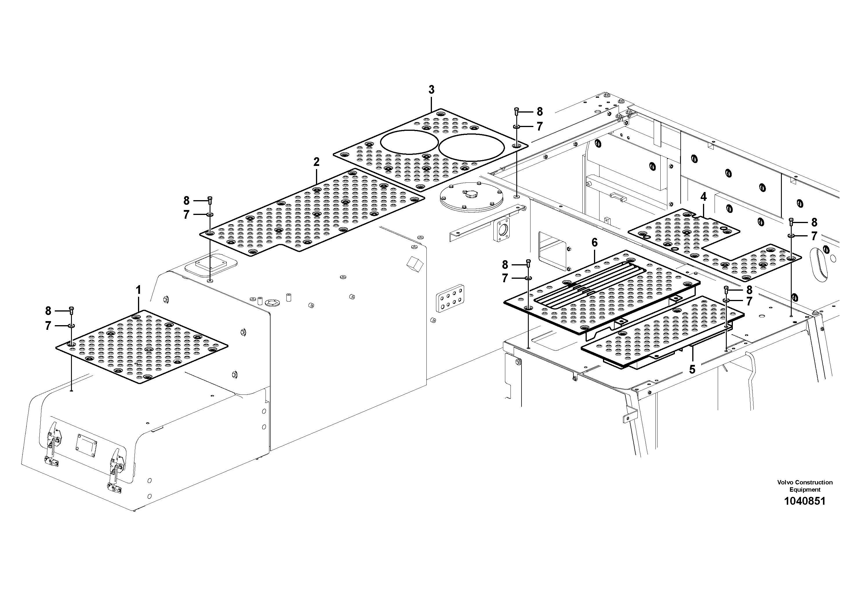 Схема запчастей Volvo EC460C - 94984 Anti slip EC460C S/N 115001-