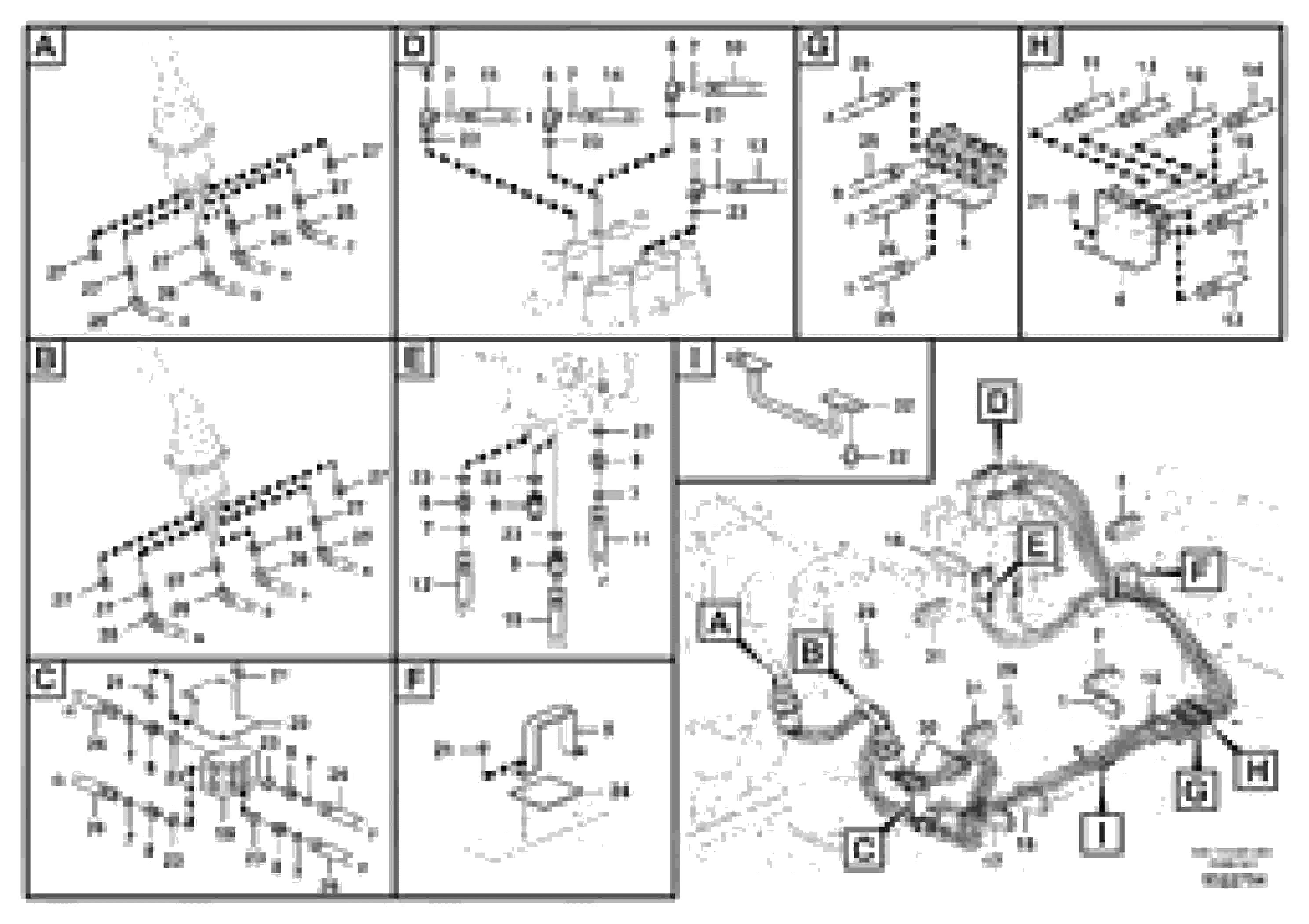 Схема запчастей Volvo EC460C - 11410 Servo system, control valve to remote control valve EC460C