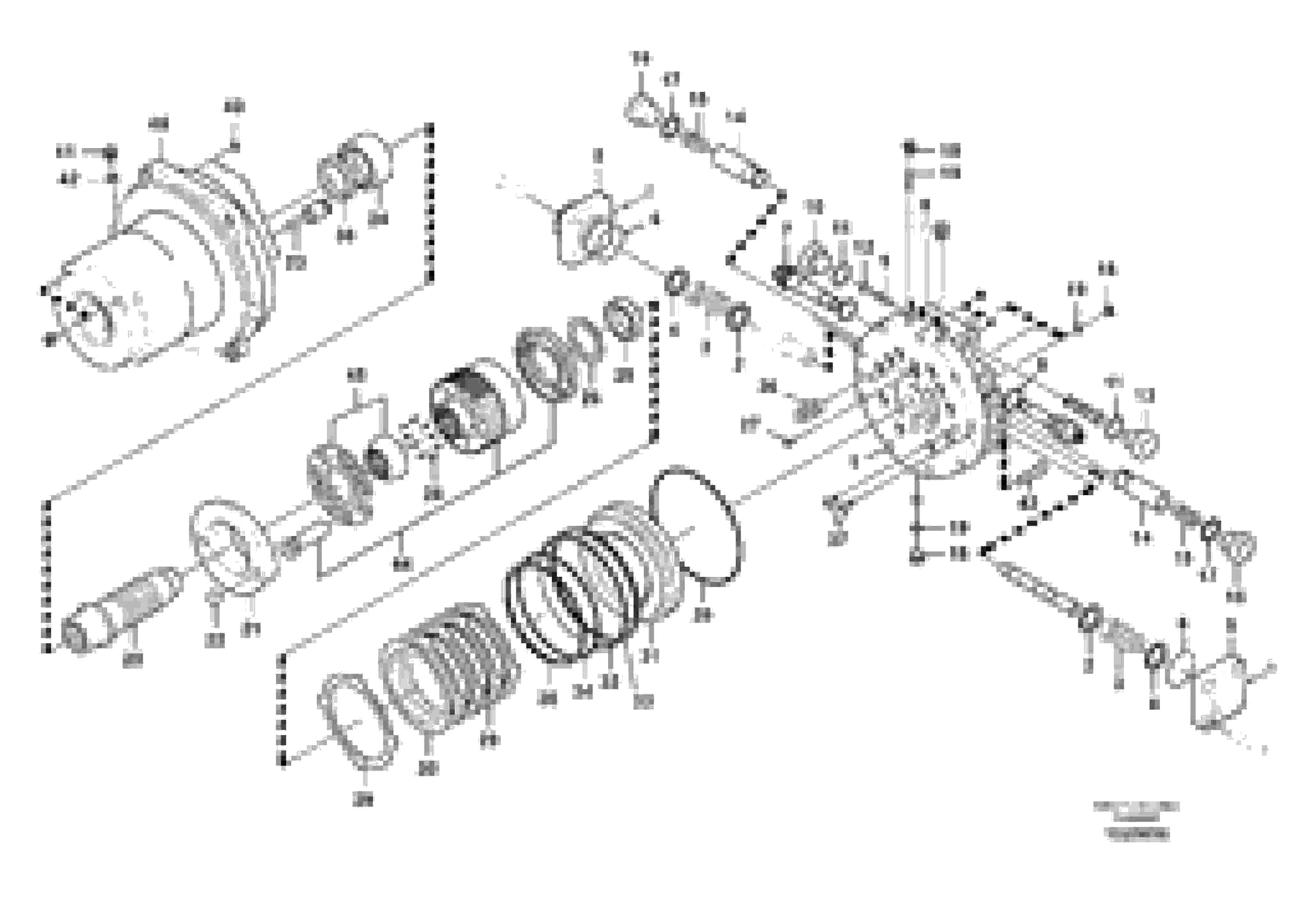 Схема запчастей Volvo EC460C - 54818 Гидромотор хода EC460C S/N 115001-
