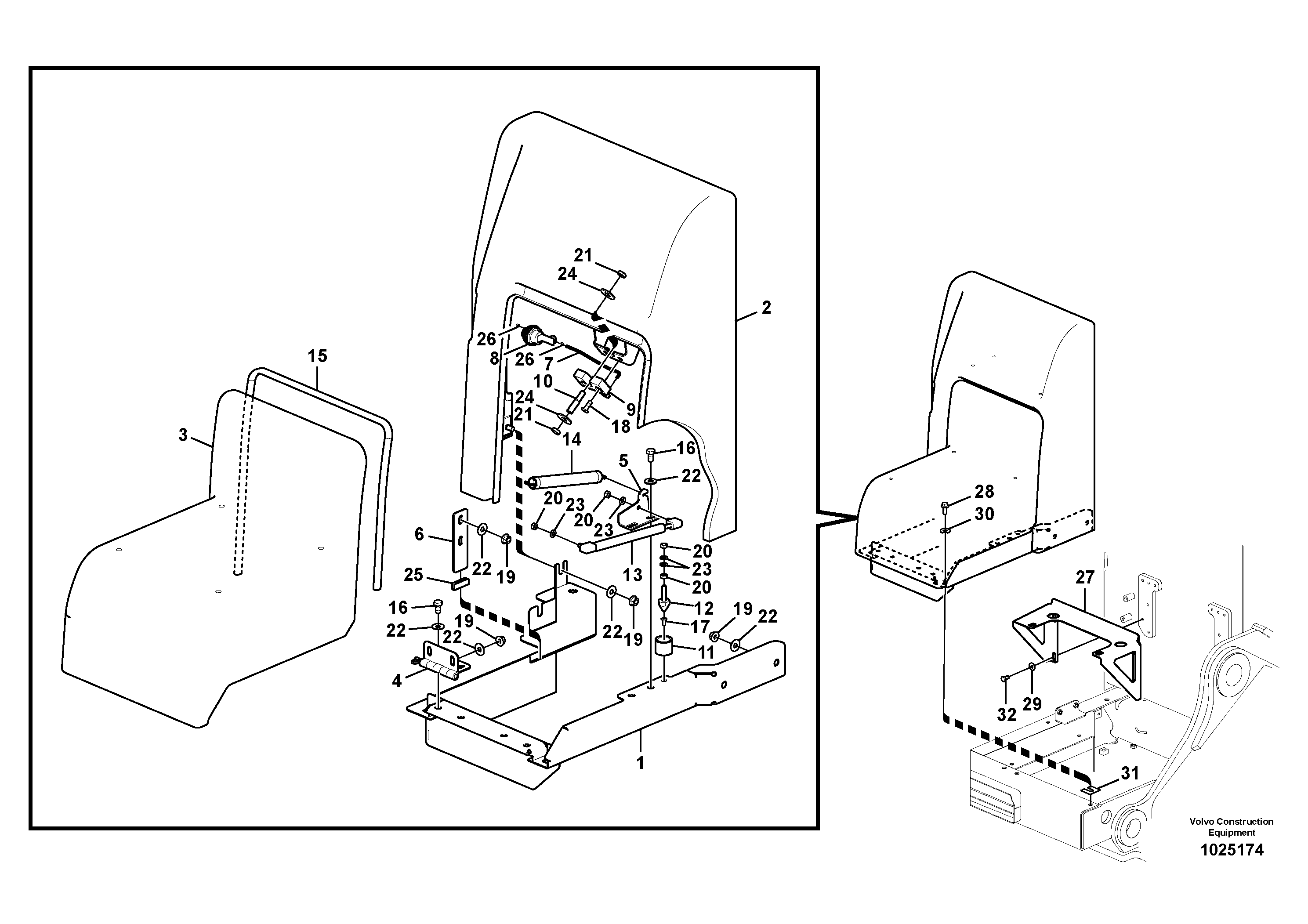 Схема запчастей Volvo EW140C - 11340 Front cover EW140C