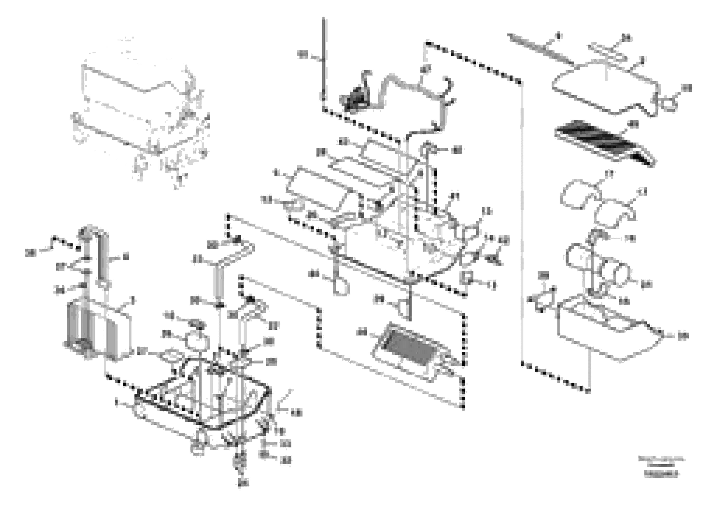 Схема запчастей Volvo EW140C - 97073 Air conditioning unit, cooling and heater EW140C