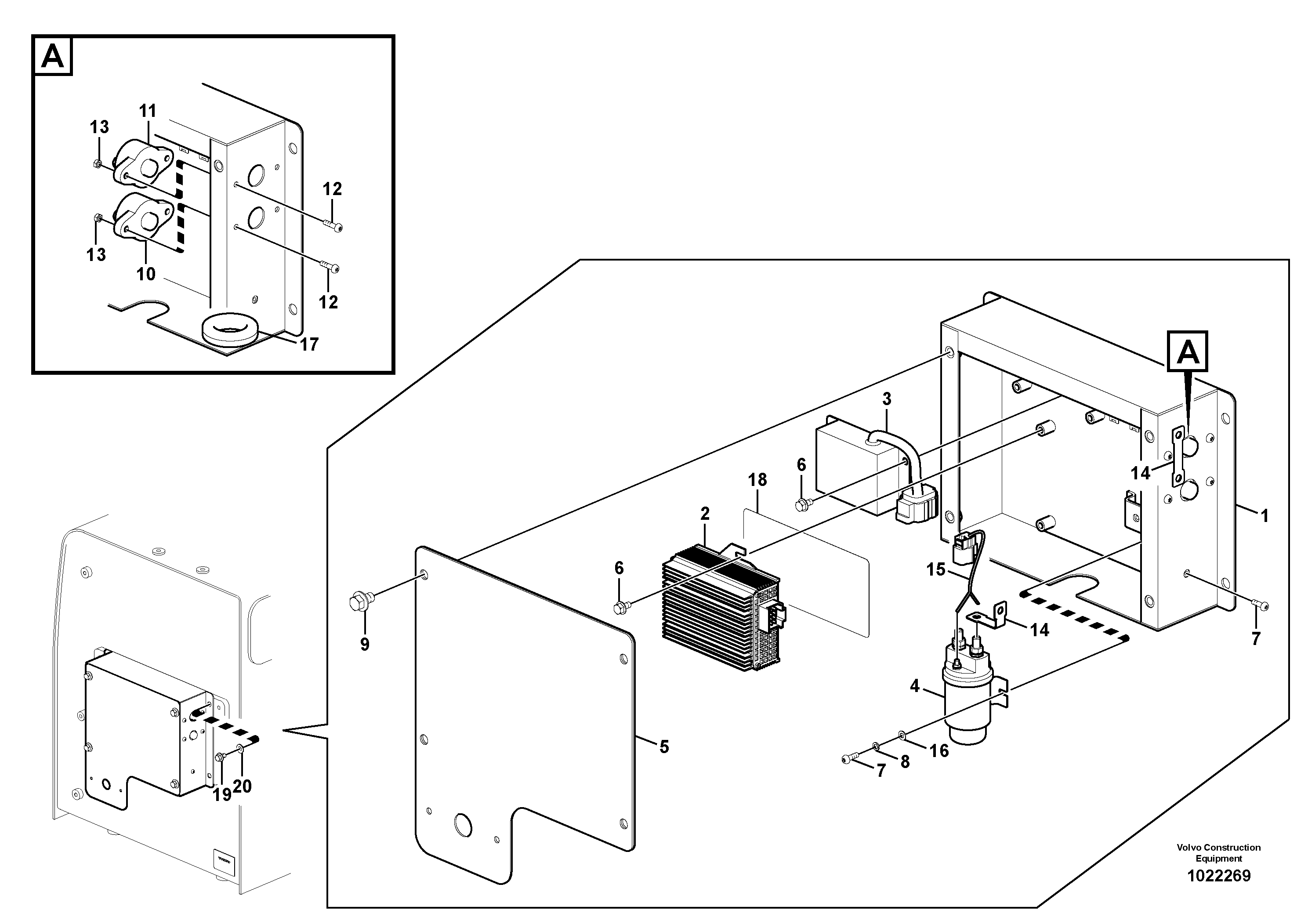 Схема запчастей Volvo EW140C - 97670 Electrical relay EW140C