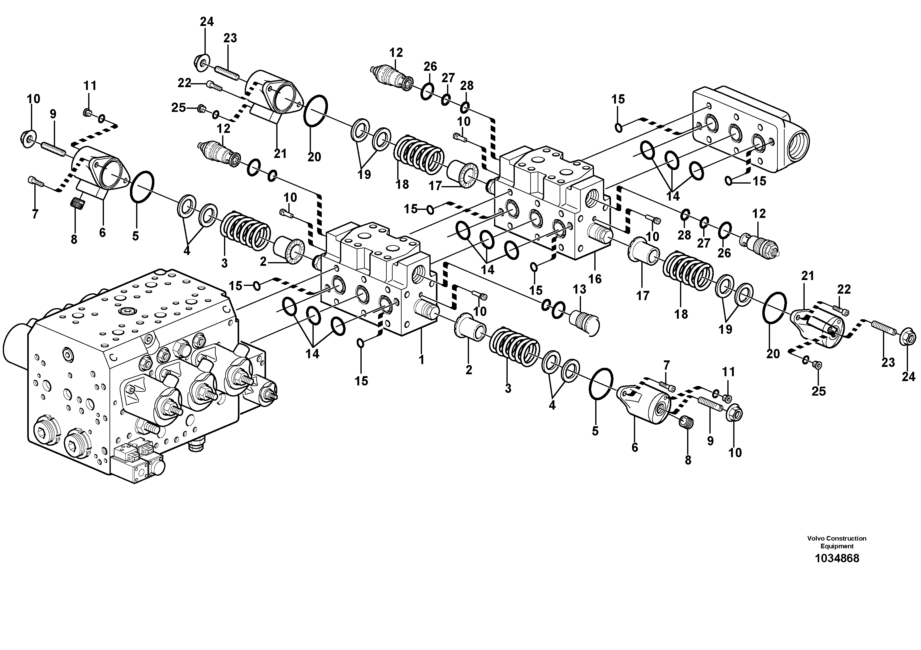 Схема запчастей Volvo EW160C - 86855 Клапан EW160C