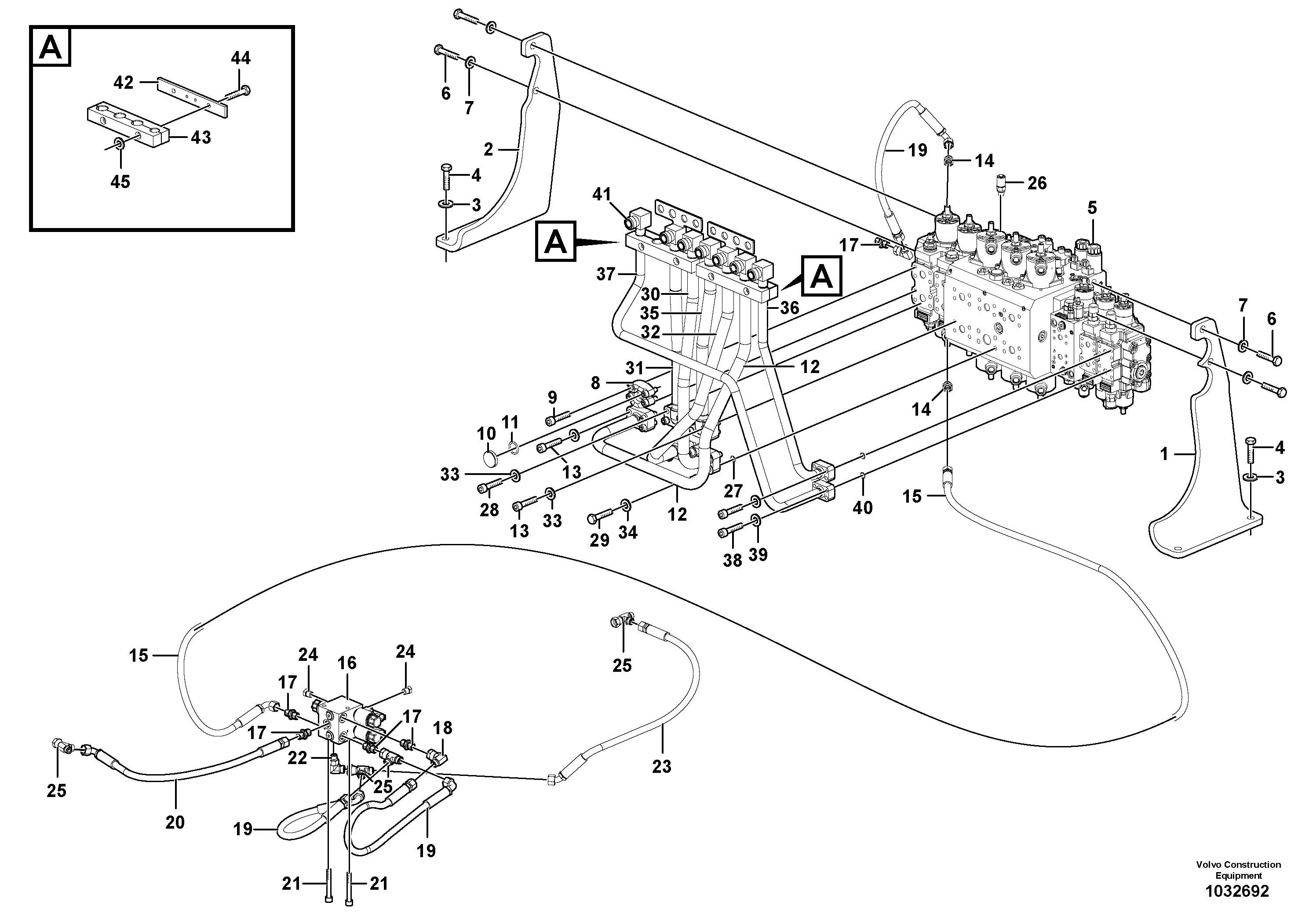 Схема запчастей Volvo EW160C - 99767 Hydraulic valve EW160C