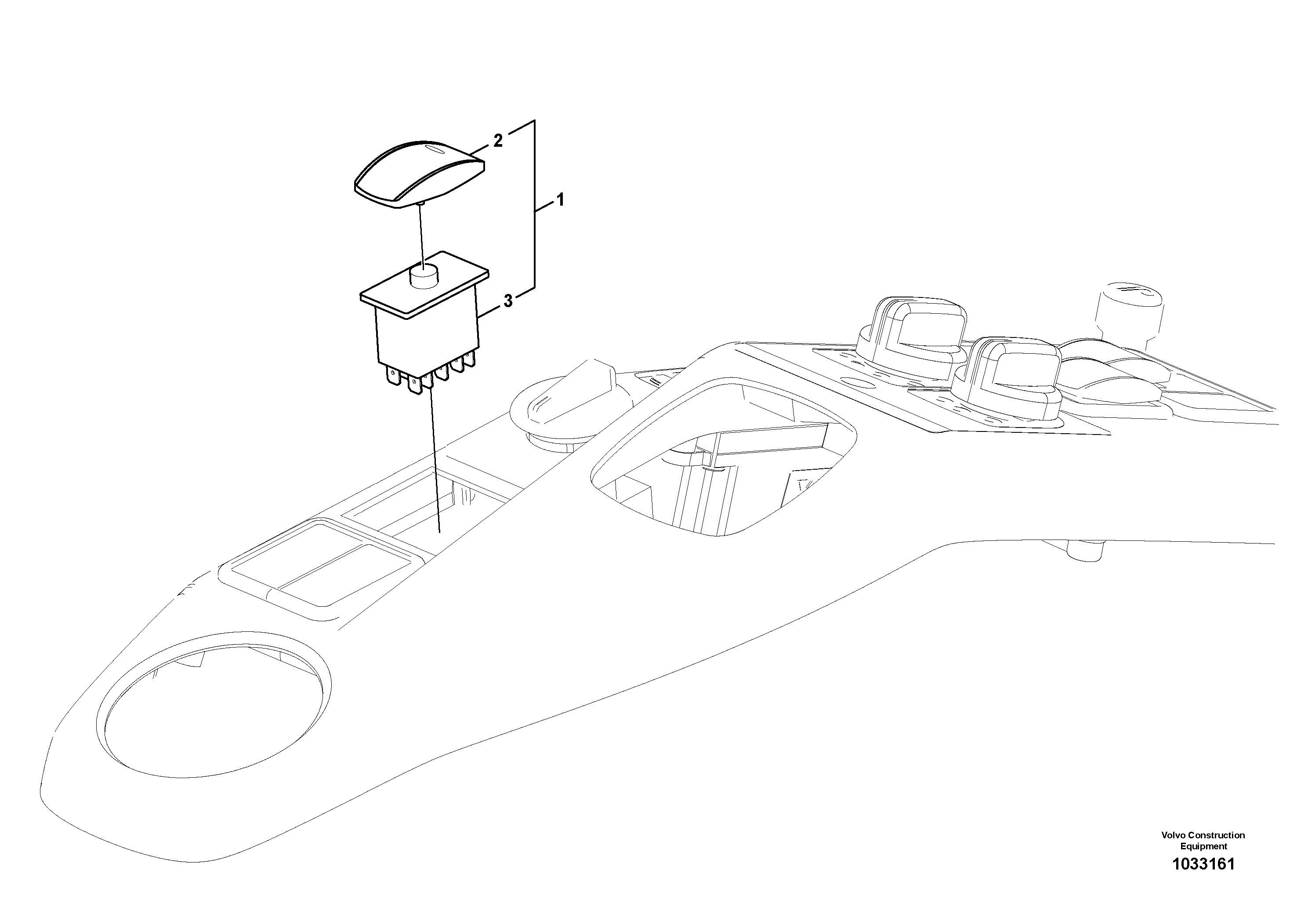 Схема запчастей Volvo EW160C - 90858 Переключатель EW160C
