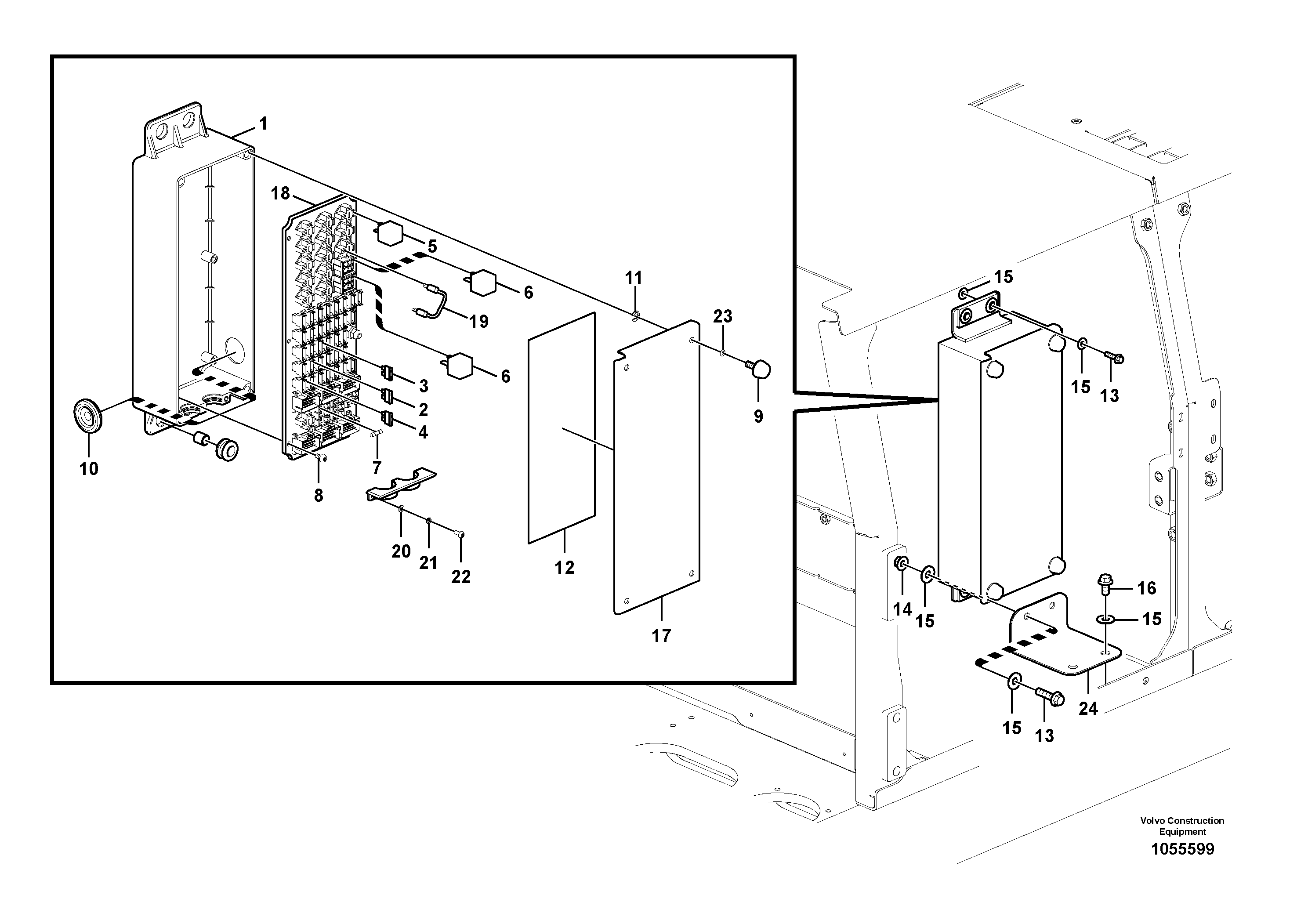 Схема запчастей Volvo EW160C - 86066 Electrical relay EW160C
