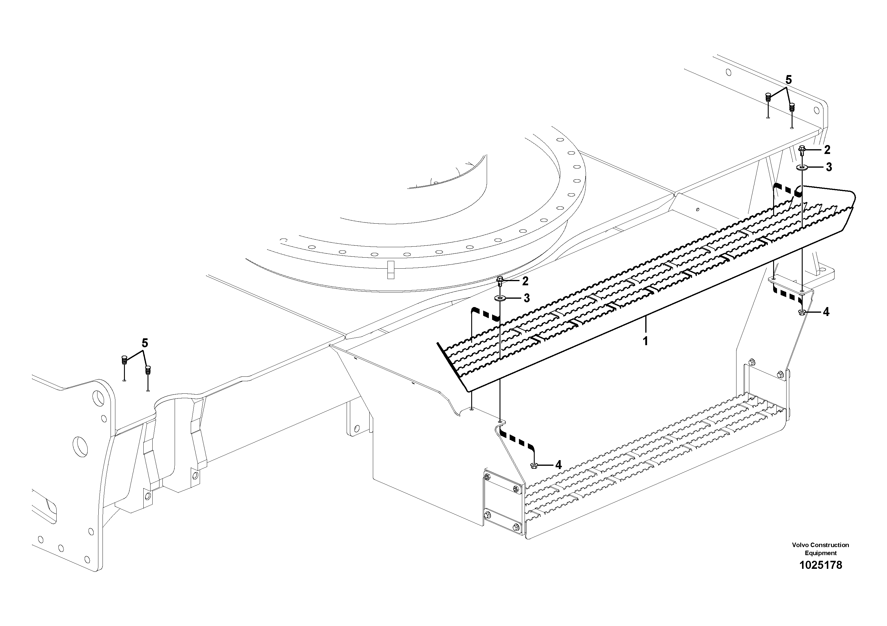 Схема запчастей Volvo EW180C - 18551 Mud guards EW180C