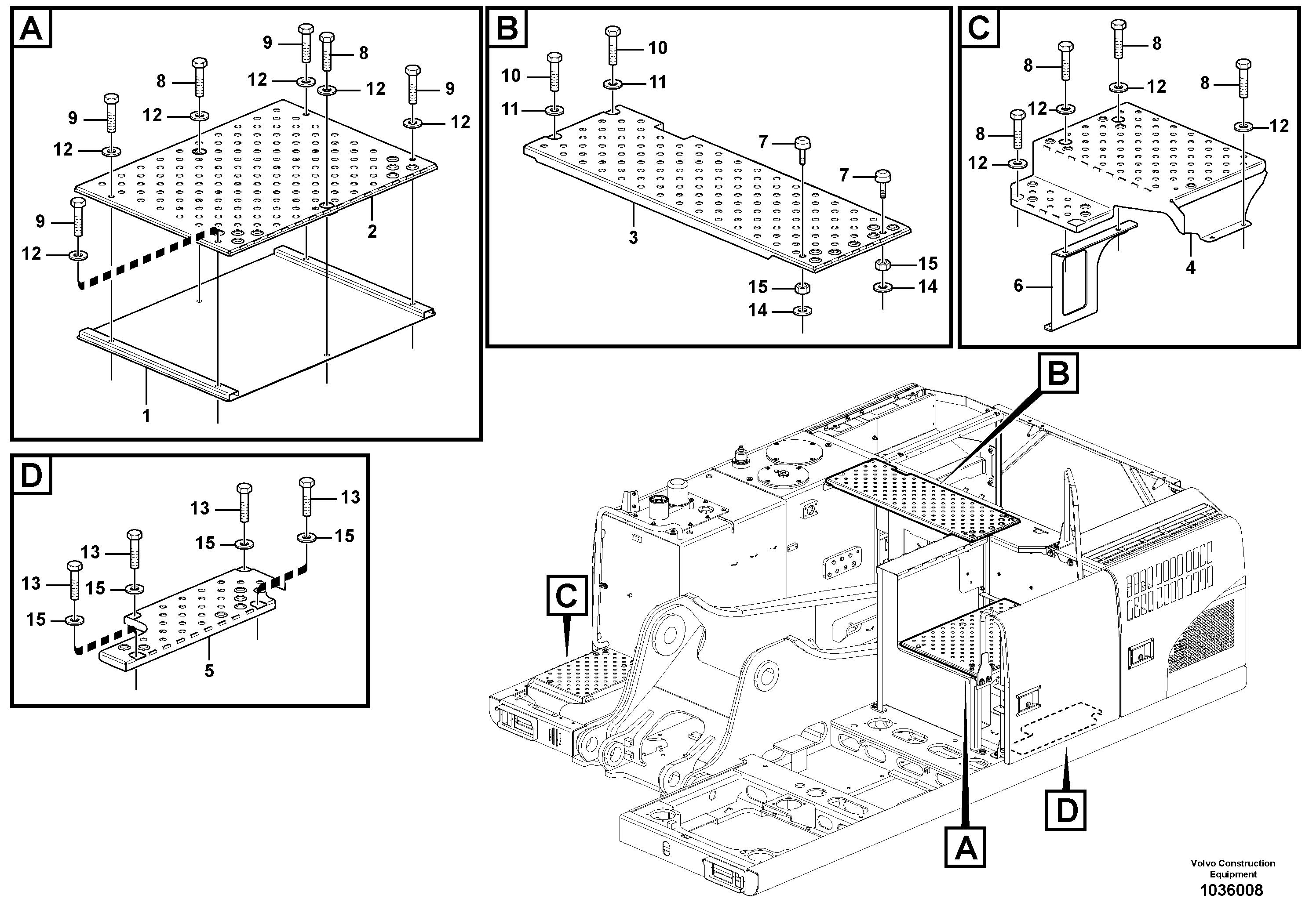 Схема запчастей Volvo EW180C - 58385 Anti slip EW180C